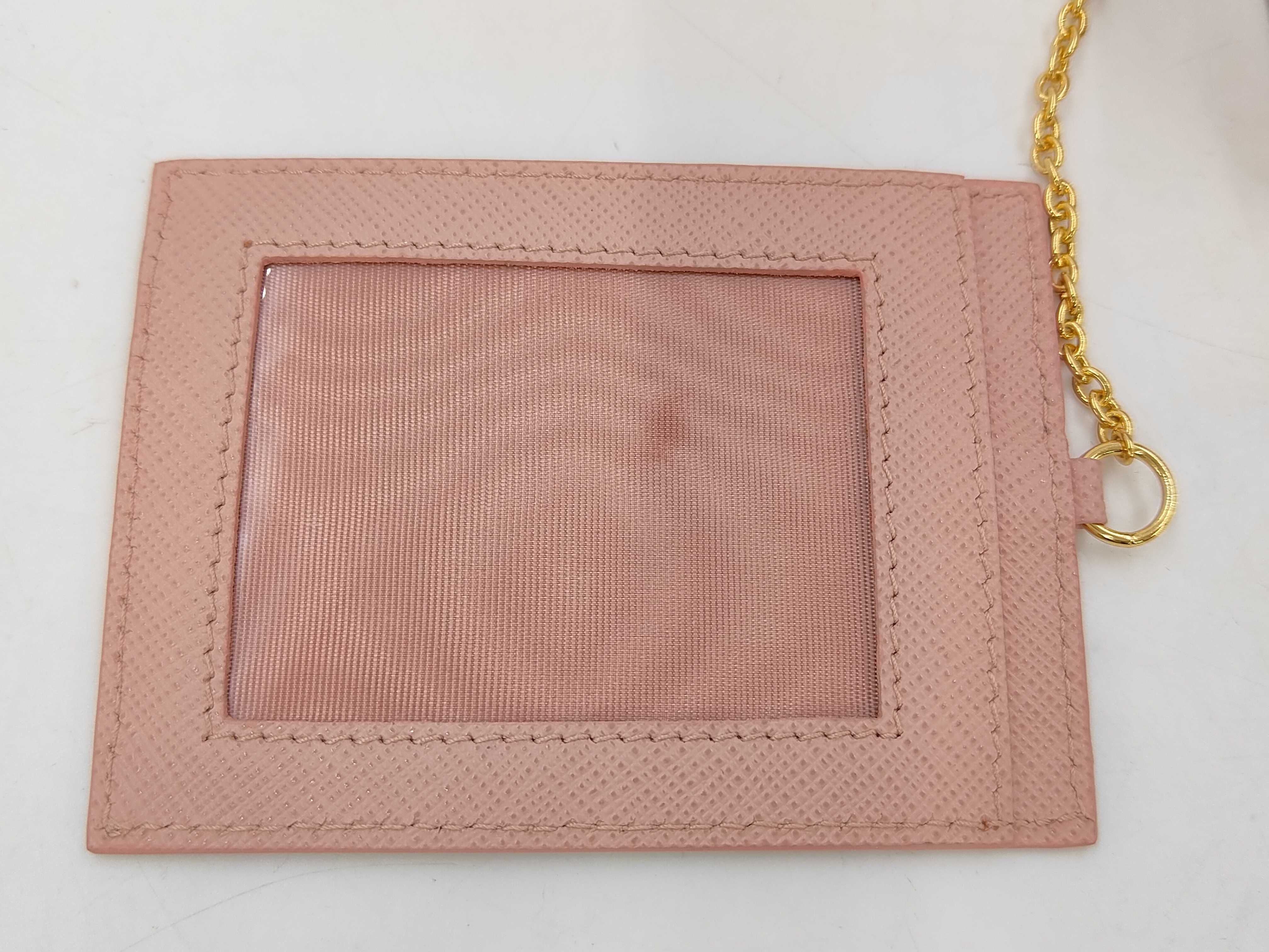 Saffiano Leather Long Wallet Pink — view 12
