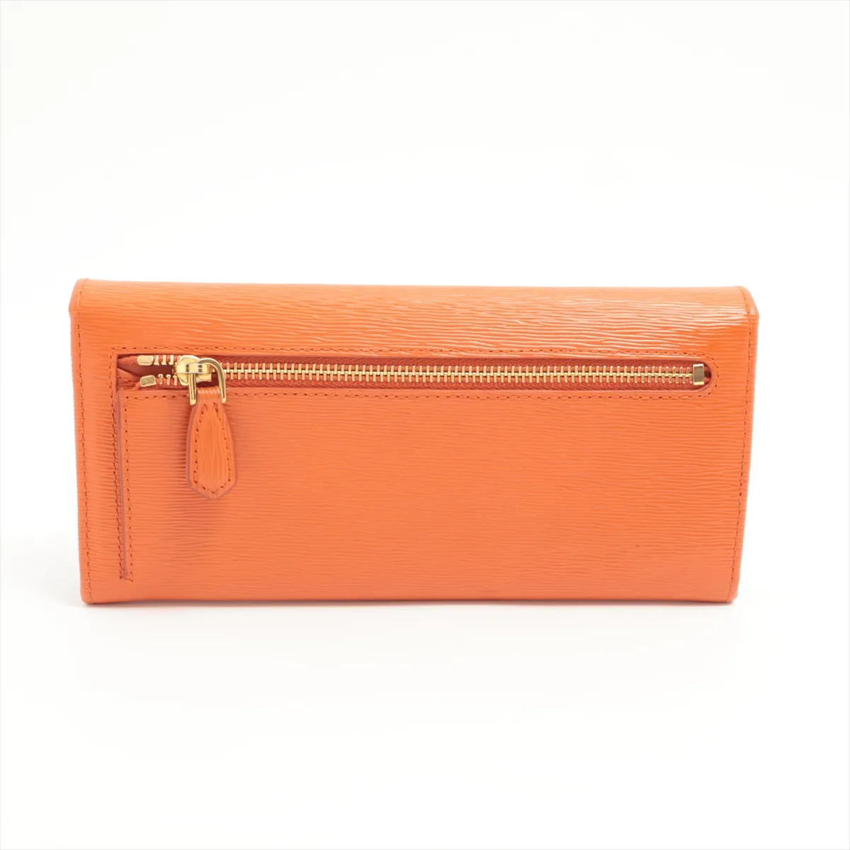 Vitello Move 1MH132 Leather Long Wallet Orange — view 2
