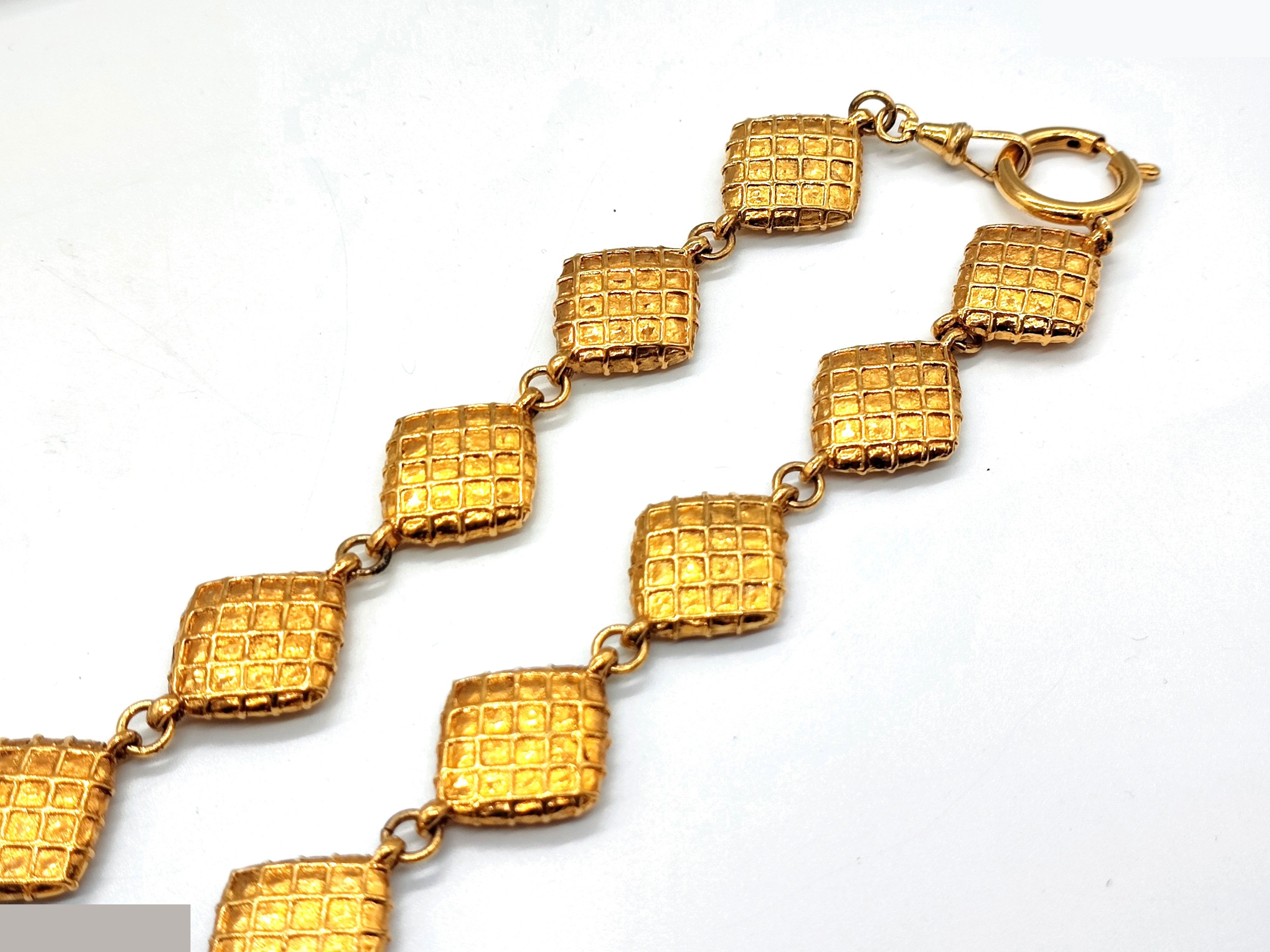 Coco Mark Matelassé Bag 15-strand Necklace, Neck circumference approx. 44cm — view 6
