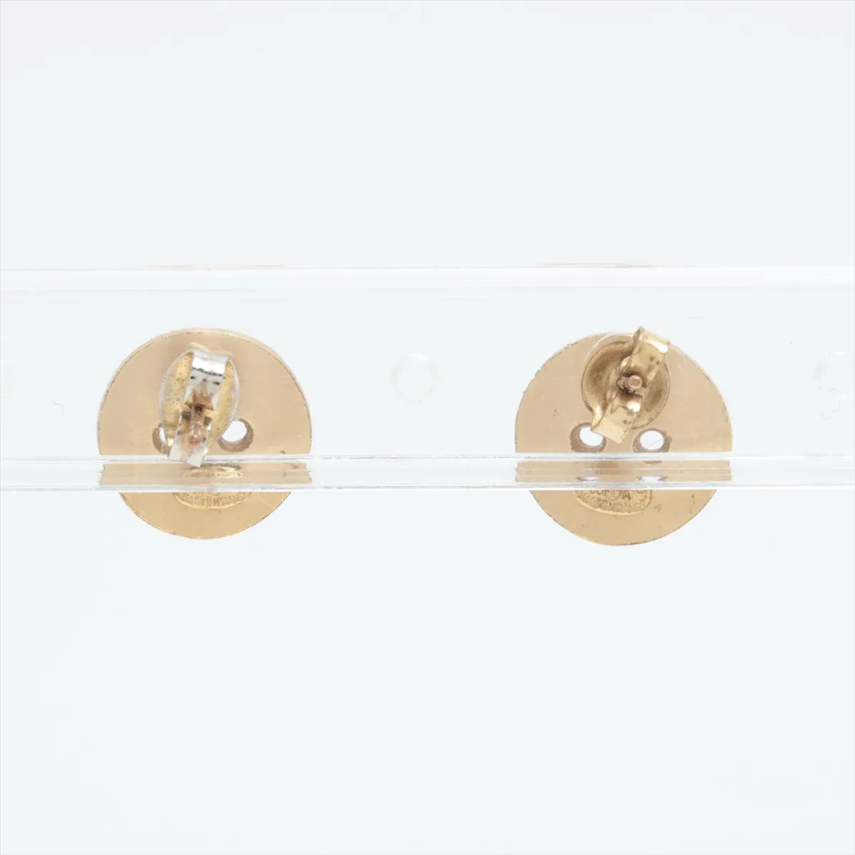 Logo 00A Earrings (Pair) GP Gold - Dents, — view 2