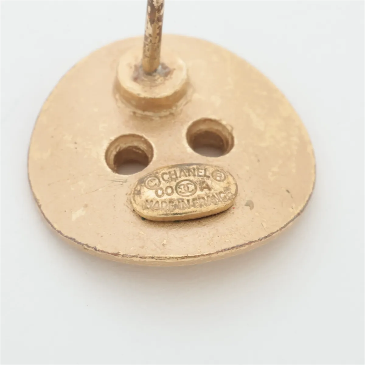 Logo 00A Earrings (Pair) GP Gold - Dents, — view 5