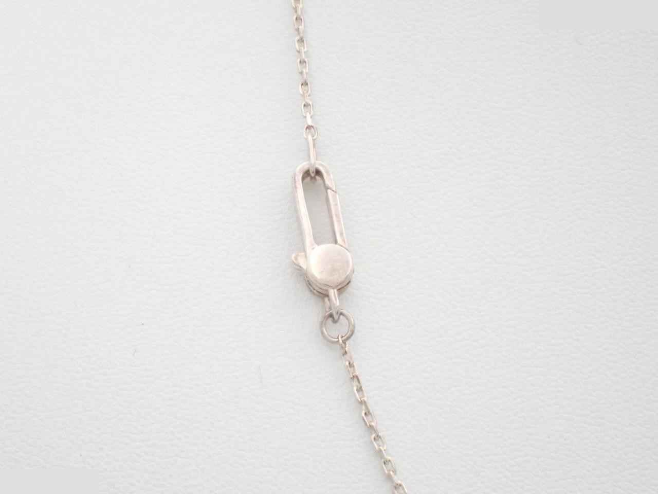 Ag925 Square Plate Necklace, 6.0g, Chain approx. 46cm — view 2