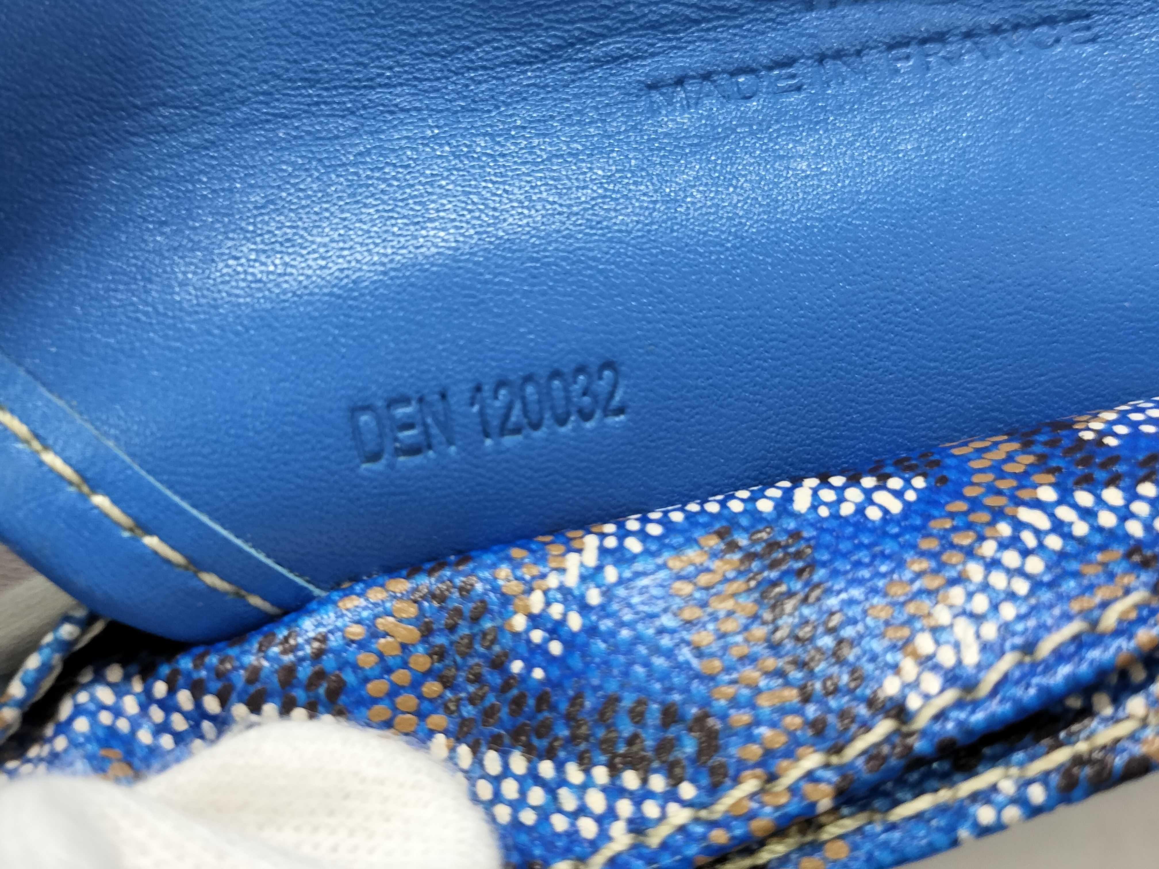 Saint Louis Junior PVC x Leather Tote Bag, Blue — view 12