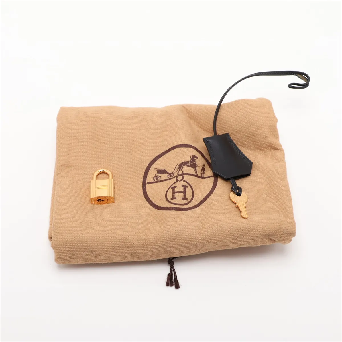 [Individually packaged] Hermes Kelly 28 Sellier Box Calf Black Gold Hardware Q: 1987 — view 13