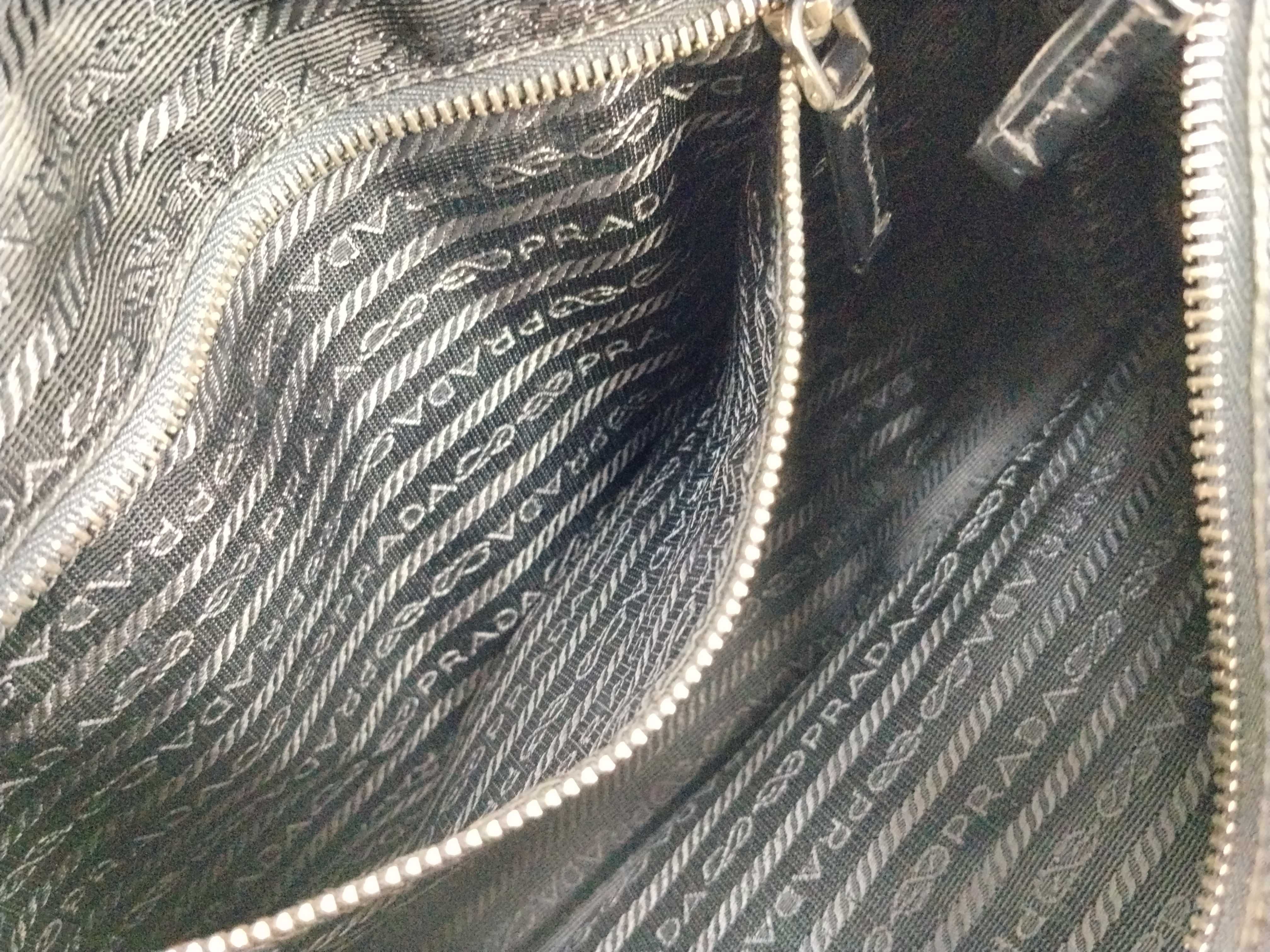 Nylon Leather 2-way Handbag Tote Shoulder Handbag — view 12