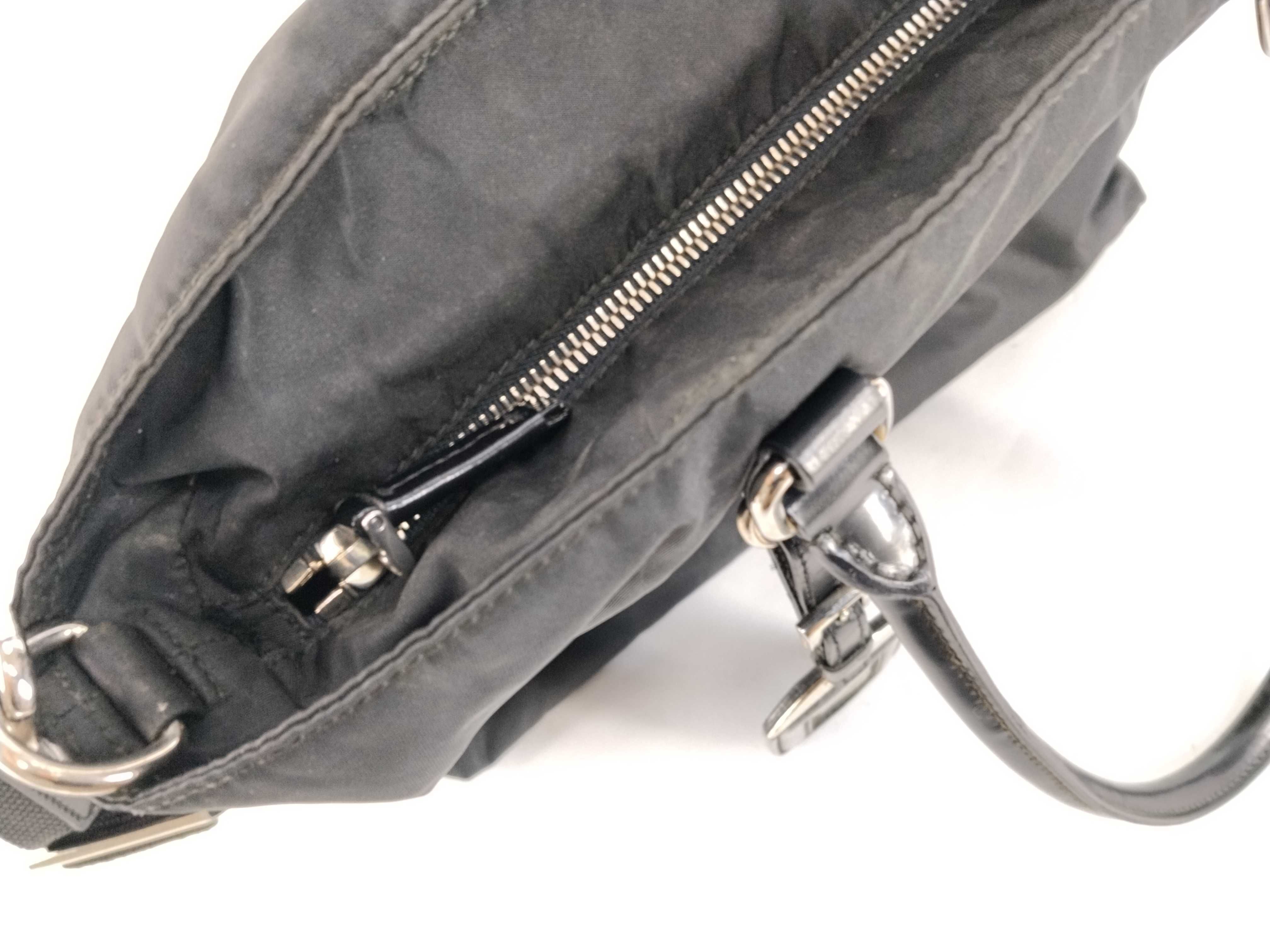 Nylon Leather 2-way Handbag Tote Shoulder Handbag — view 8