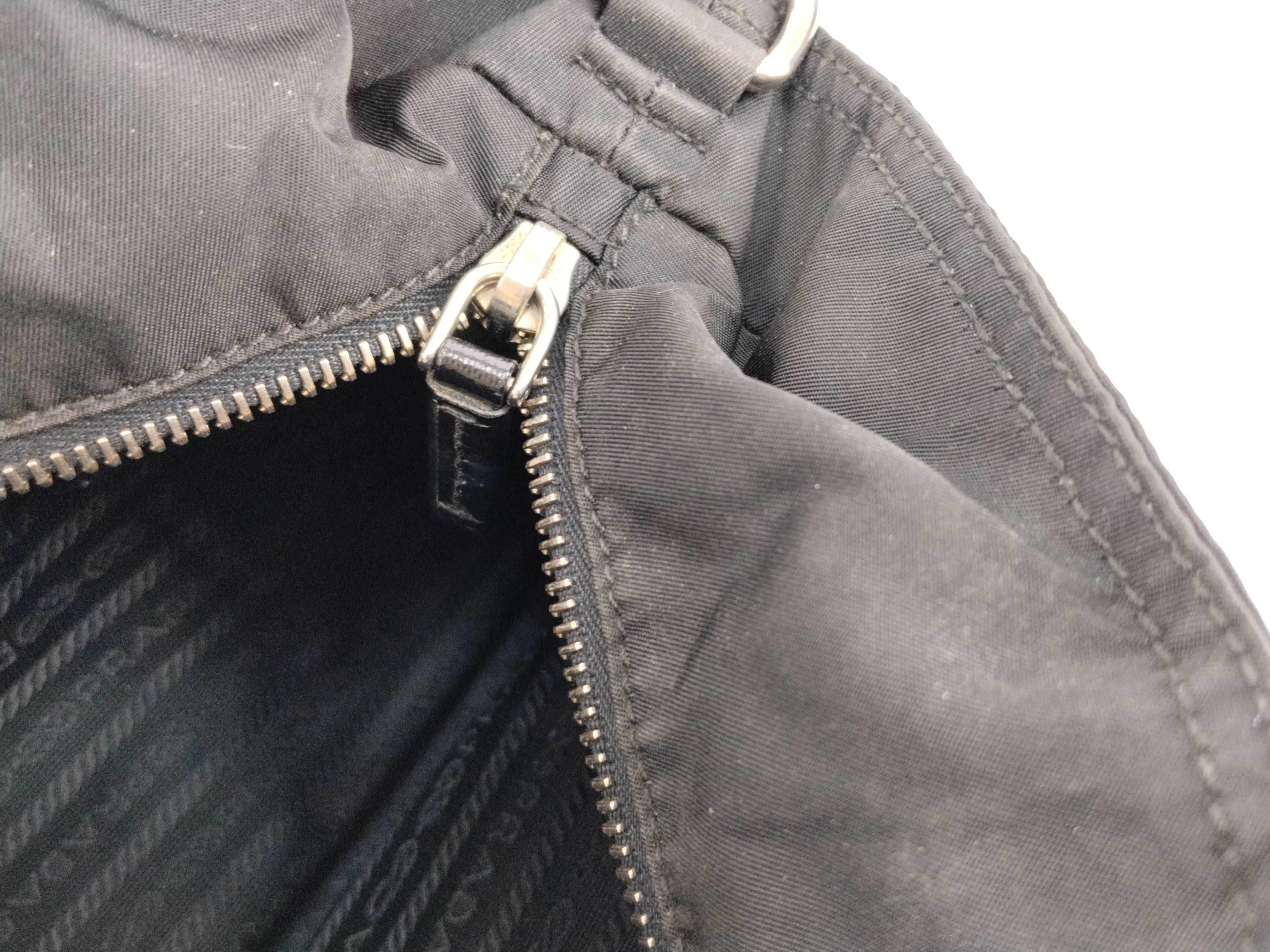 Nylon Leather 2-way Handbag Tote Shoulder Handbag — view 9