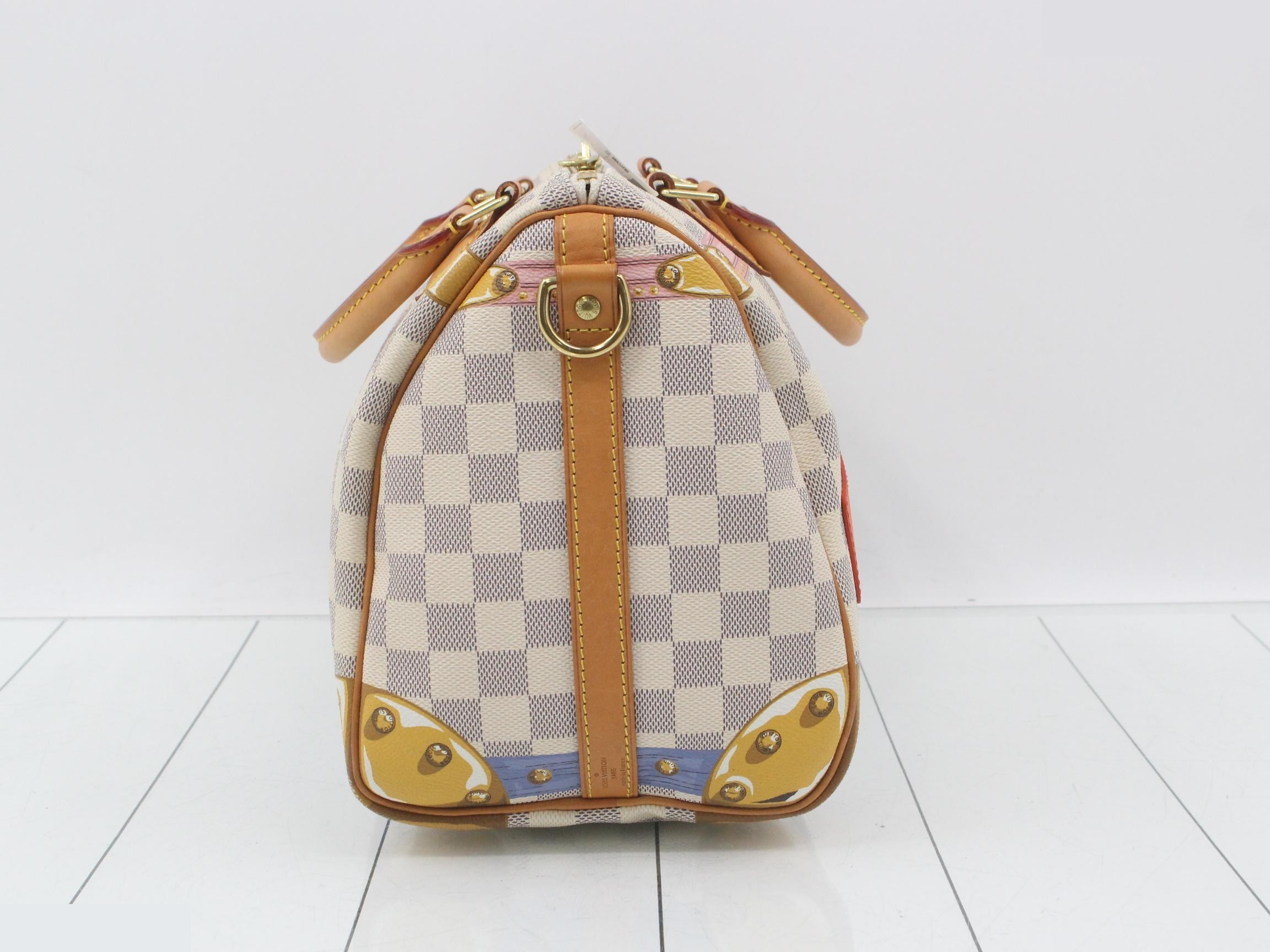 Speedy Bandoulière 30 Damier Azur N41063 — view 4
