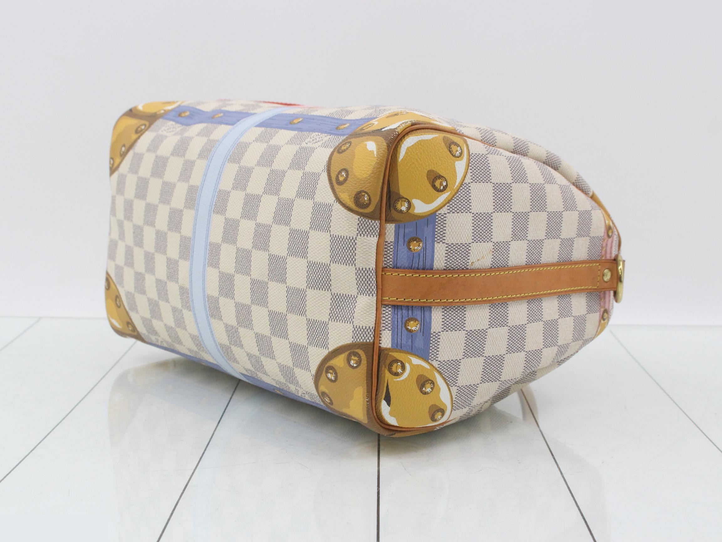 Speedy Bandoulière 30 Damier Azur N41063 — view 6