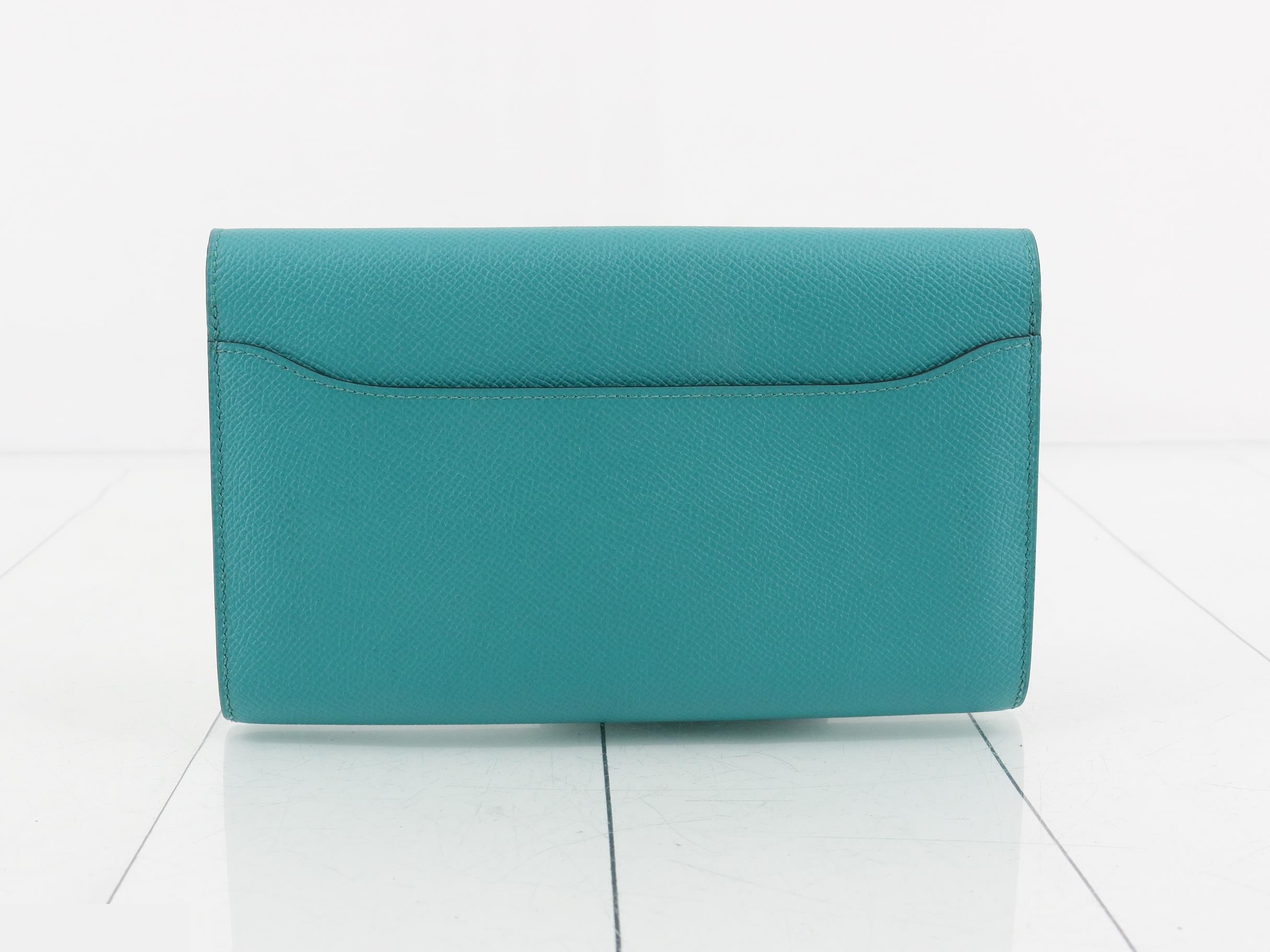 Constance Long Leather Bi-fold Long Wallet with X Stamp — view 2