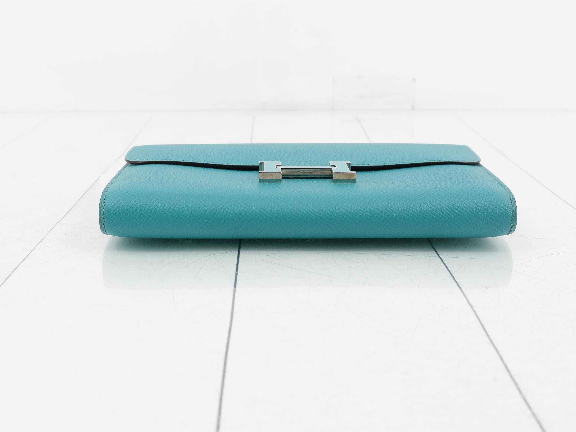 Constance Long Leather Bi-fold Long Wallet with X Stamp — view 3