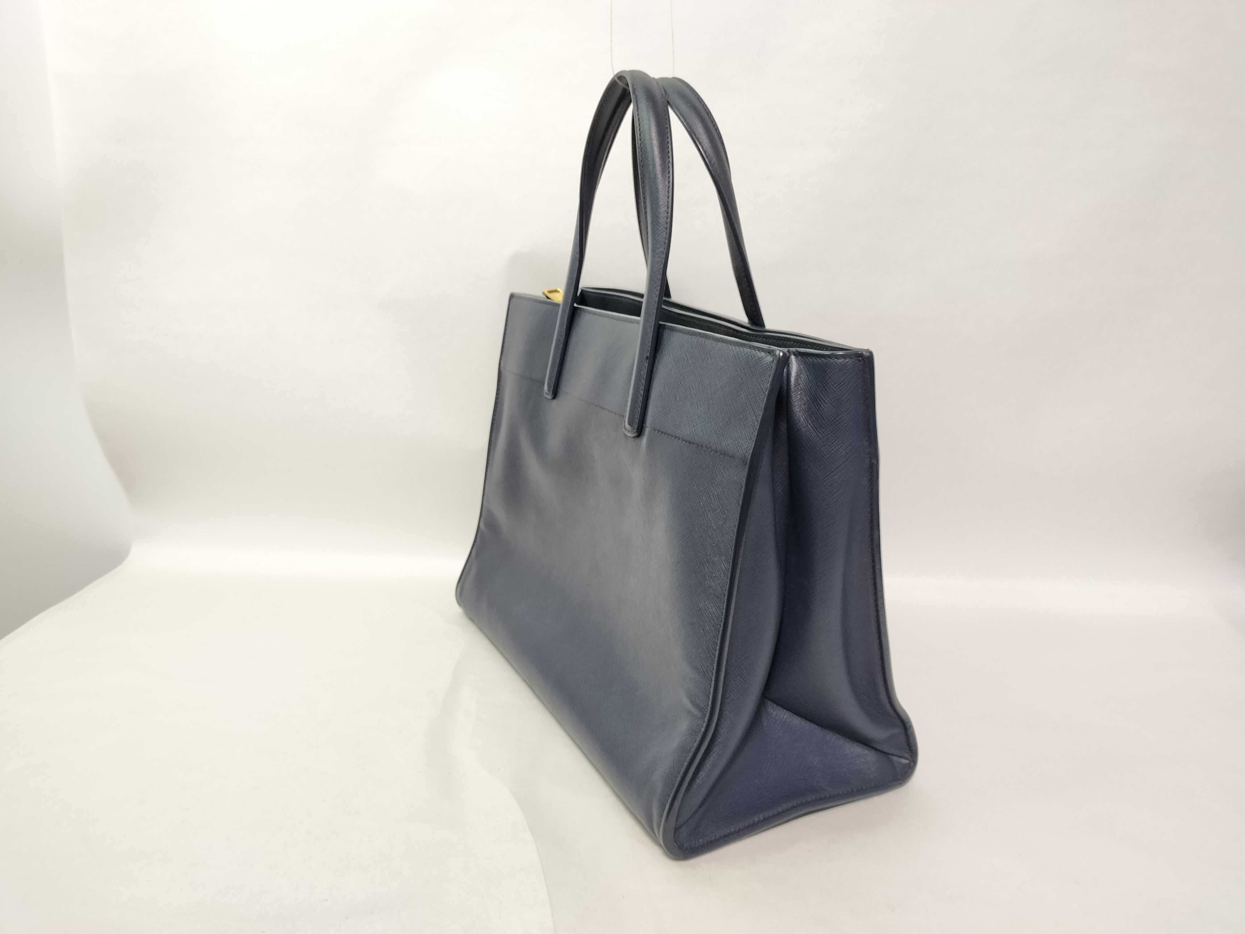 Saffiano 2-Way Handbag Navy BN2606 Handbag — view 3