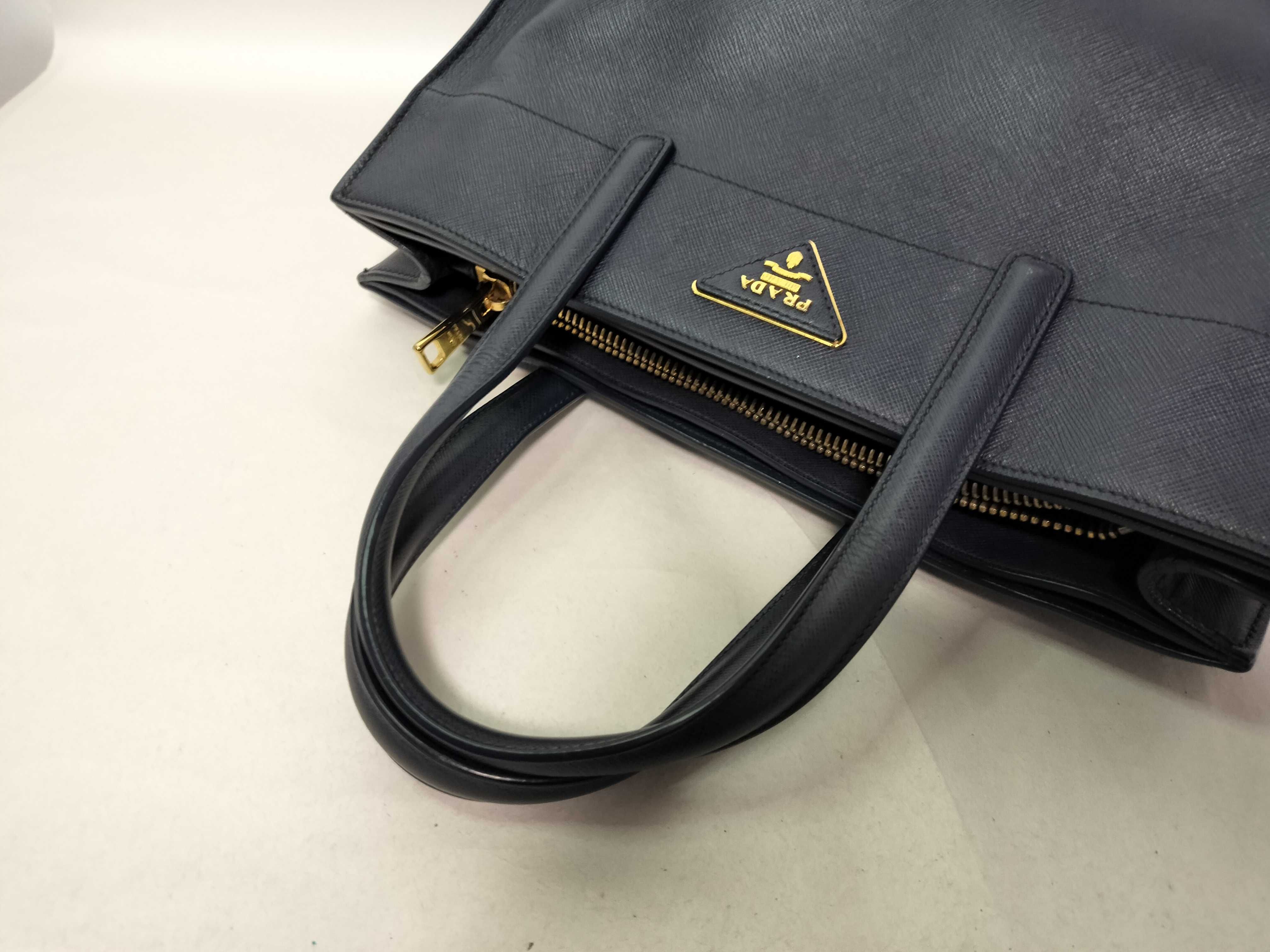 Saffiano 2-Way Handbag Navy BN2606 Handbag — view 5