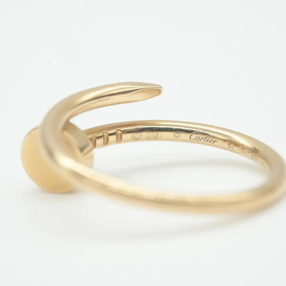 Just Ankle SM Ring 750(YG) 3.4g Size:51 IFF083 — view 3