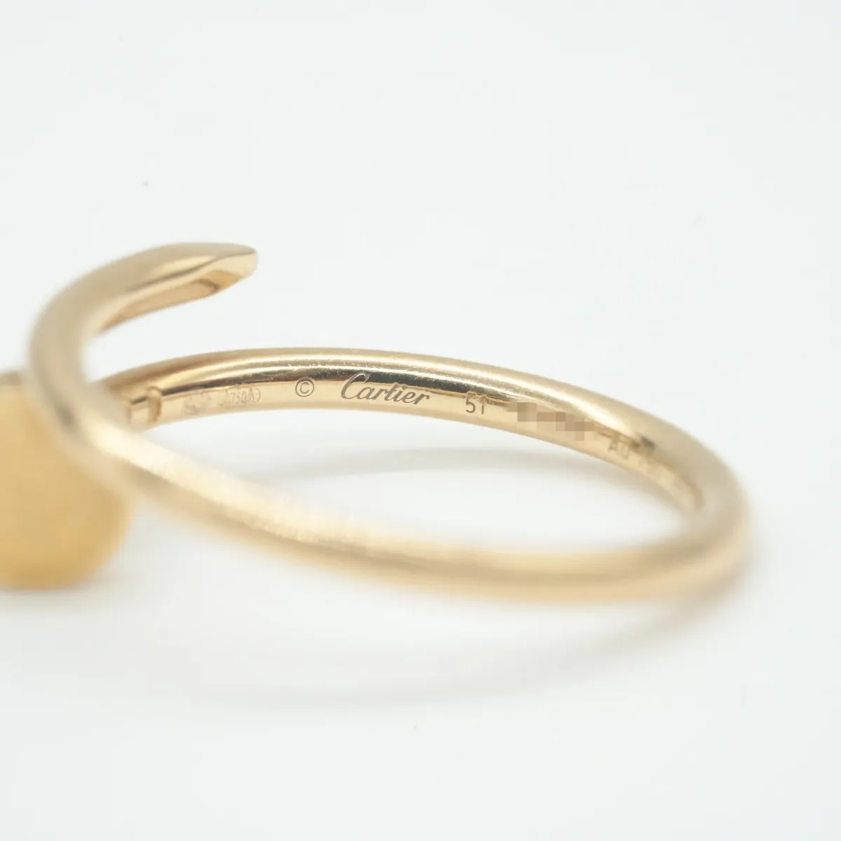 Just Ankle SM Ring 750(YG) 3.4g Size:51 IFF083 — view 4