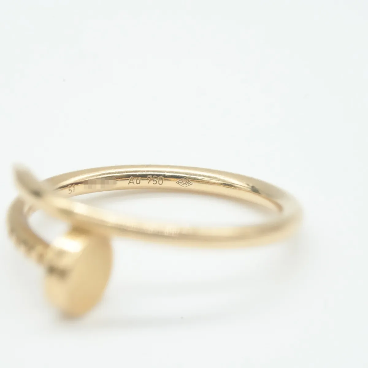 Just Ankle SM Ring 750(YG) 3.4g Size:51 IFF083 — view 5