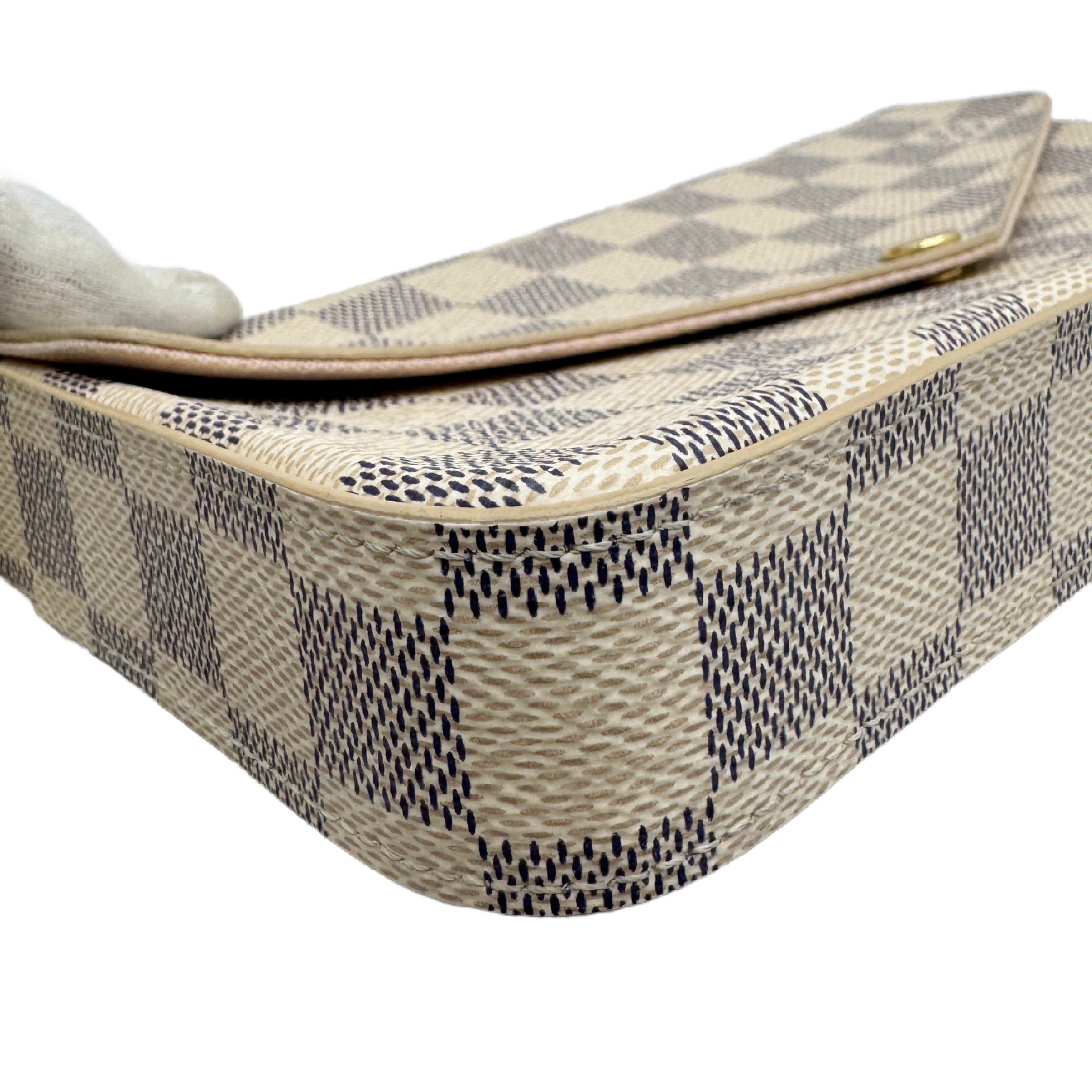 Pochette Felicie Damier Azur Chain Shoulder Bag — view 5