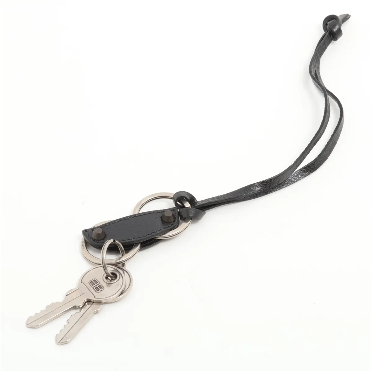 Key Ring GP x Leather Silver x Black — view 2