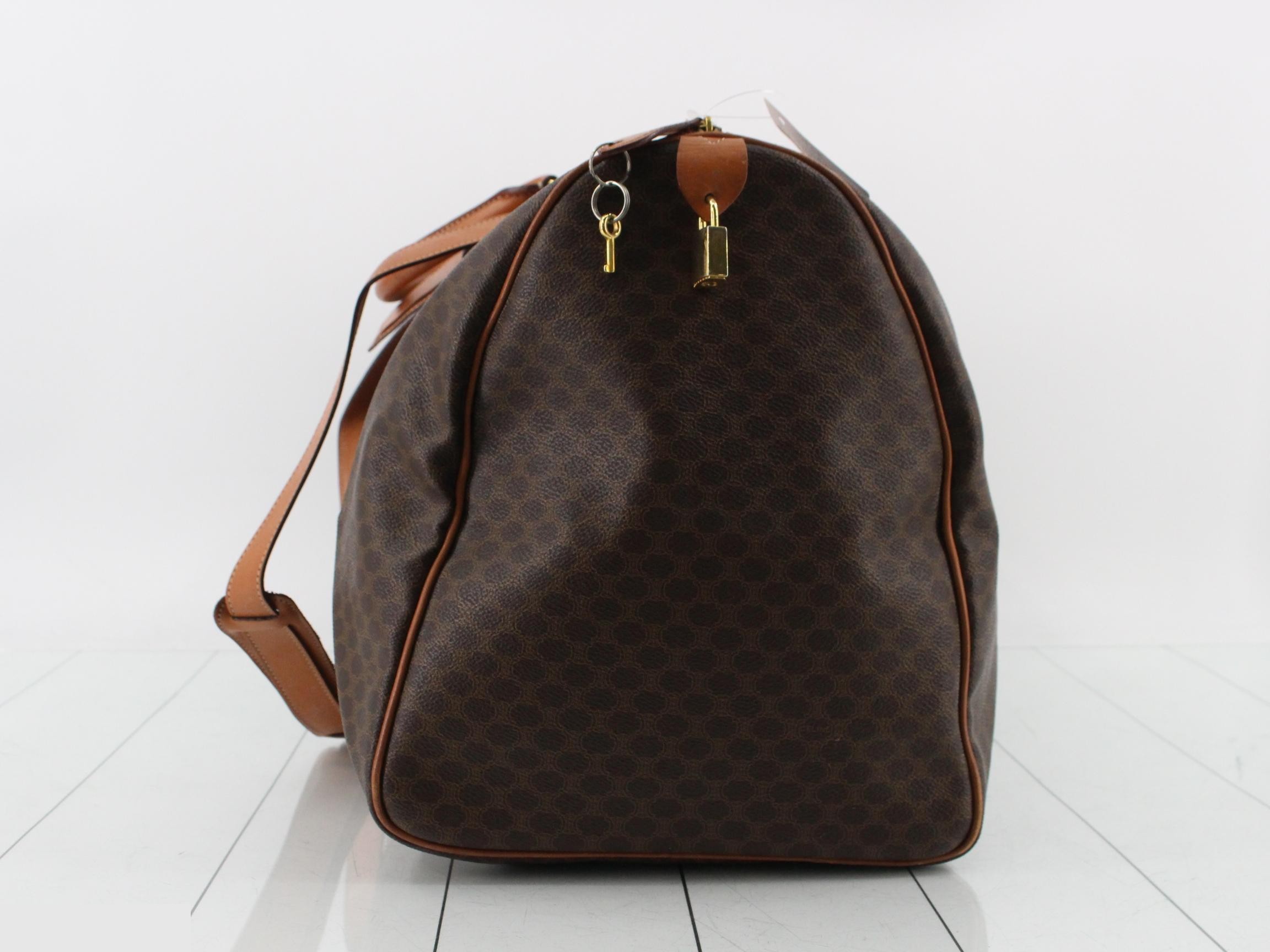 Macadam Boston Bag, Brown/Light Brown, Gold Hardware — view 4