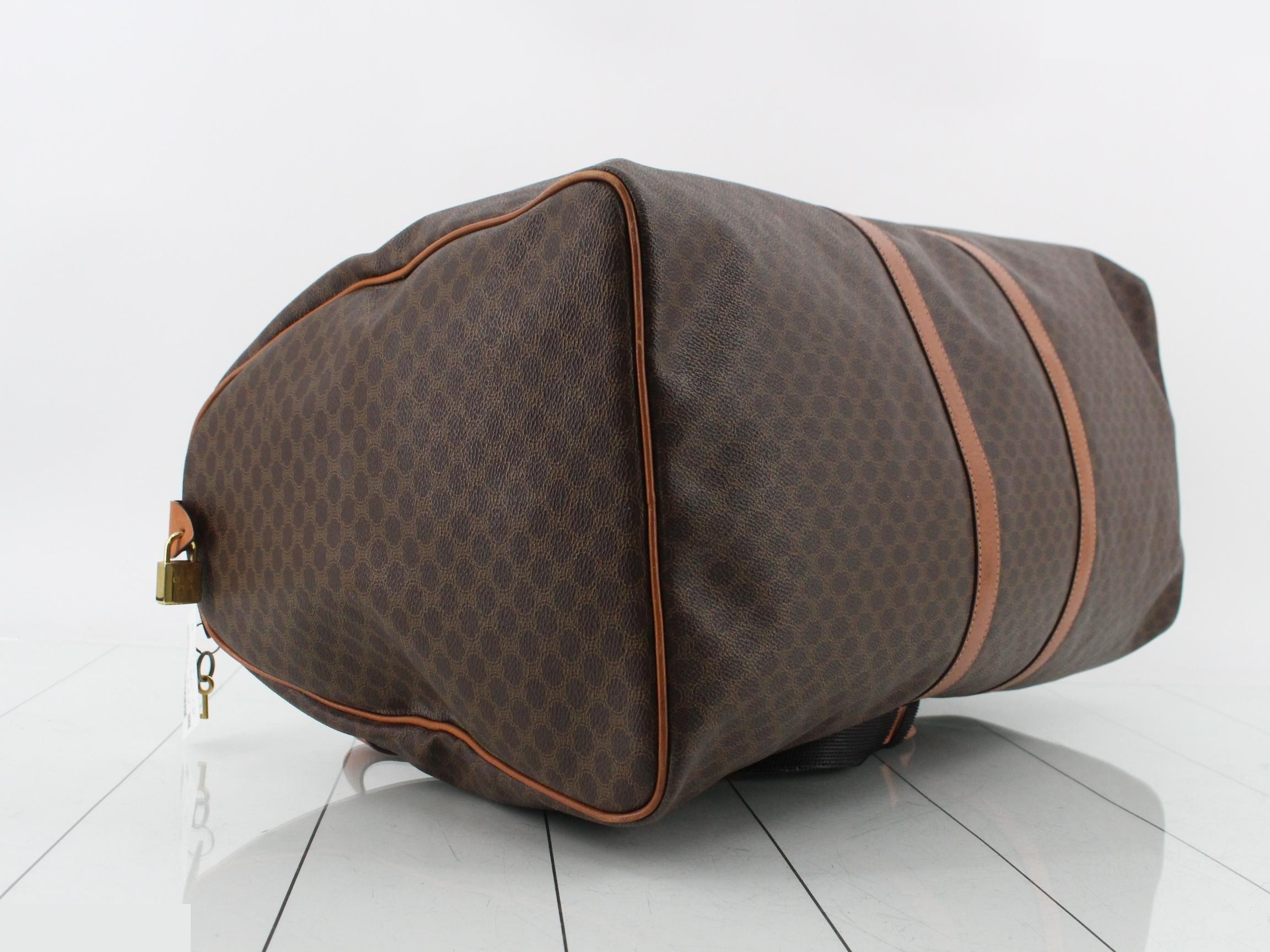 Macadam Boston Bag, Brown/Light Brown, Gold Hardware — view 5