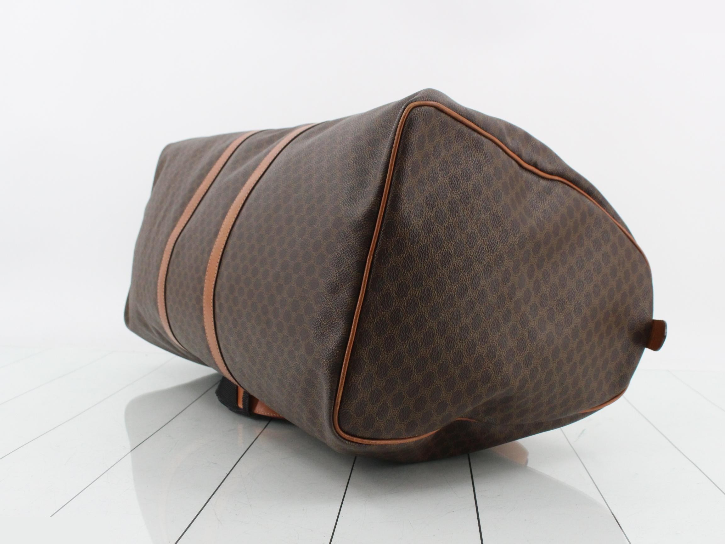 Macadam Boston Bag, Brown/Light Brown, Gold Hardware — view 6