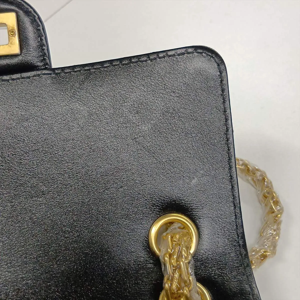 Matelassé 2.55 Mini Leather Single Flap Double Chain Bag, Black with Gold and Silver Hardware, PCJCUKX3, Random Plate, AS0874 — view 11