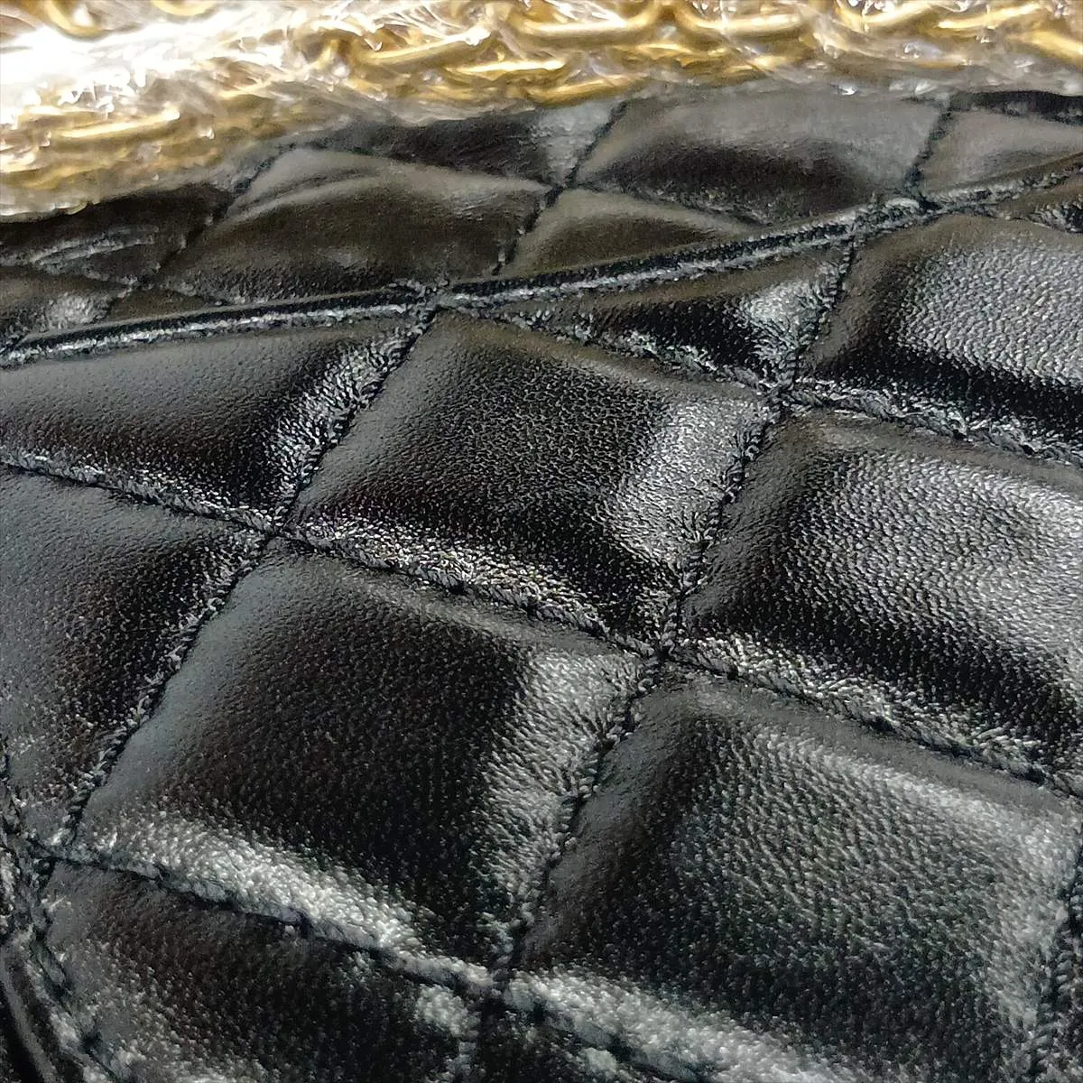 Matelassé 2.55 Mini Leather Single Flap Double Chain Bag, Black with Gold and Silver Hardware, PCJCUKX3, Random Plate, AS0874 — view 10