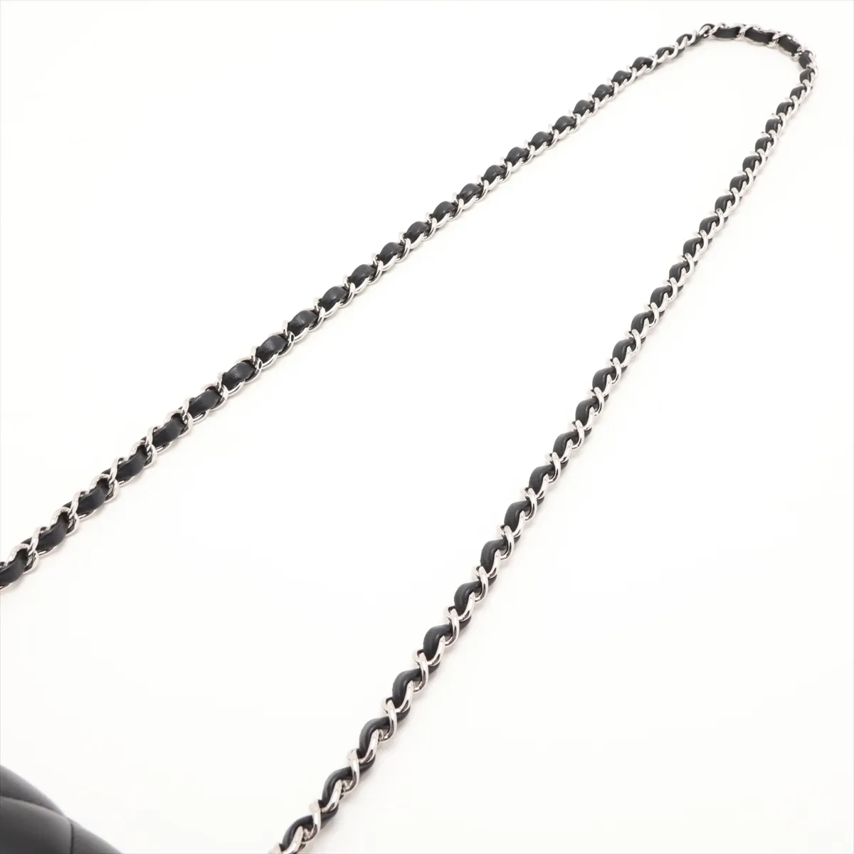 Mini Matelassé 20 Lambskin Single Flap Single Chain Bag, Black with Silver Hardware, 27125988, Serial Number 27, A69900 — view 5