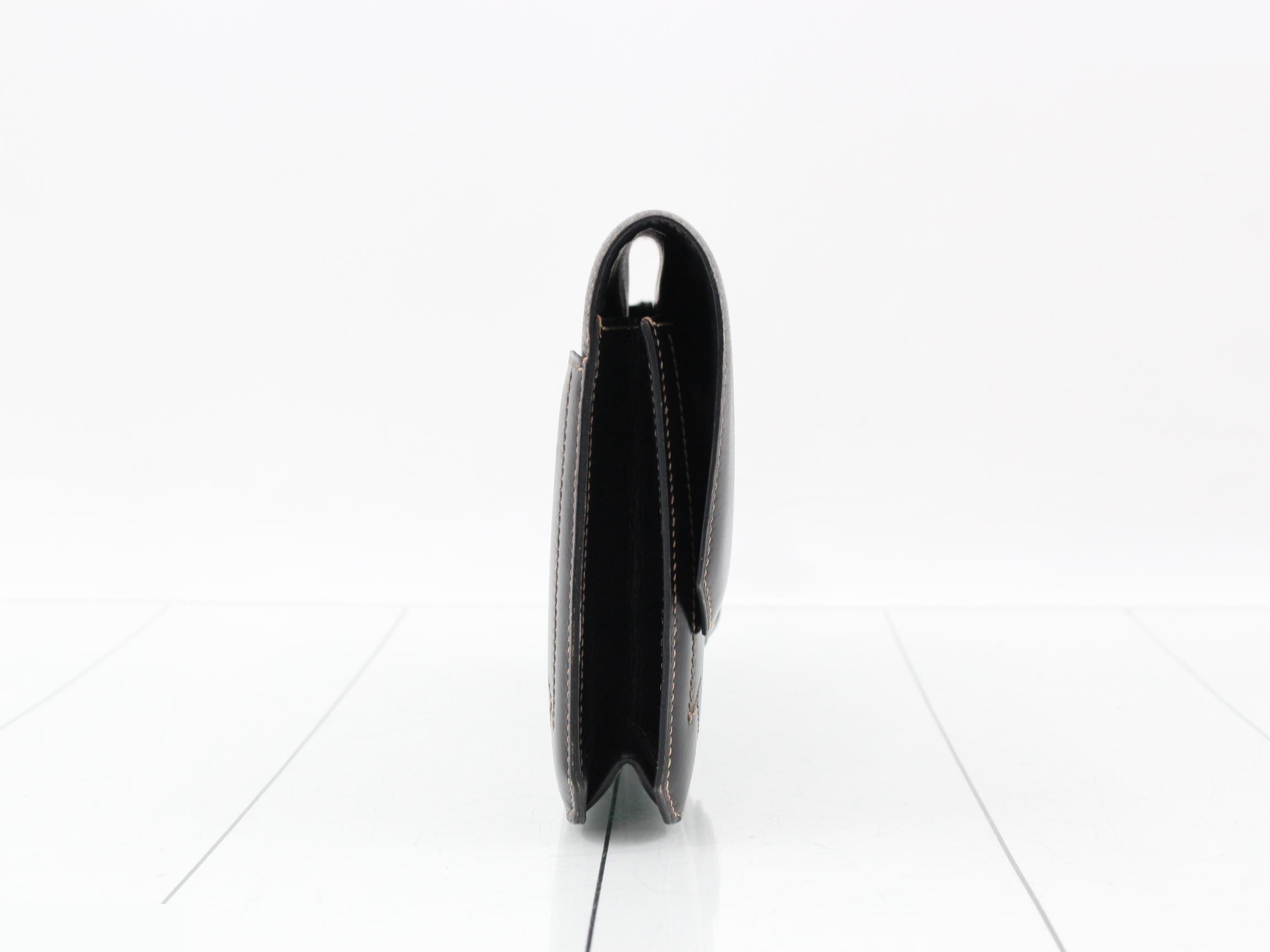 Leather clutch bag — view 4