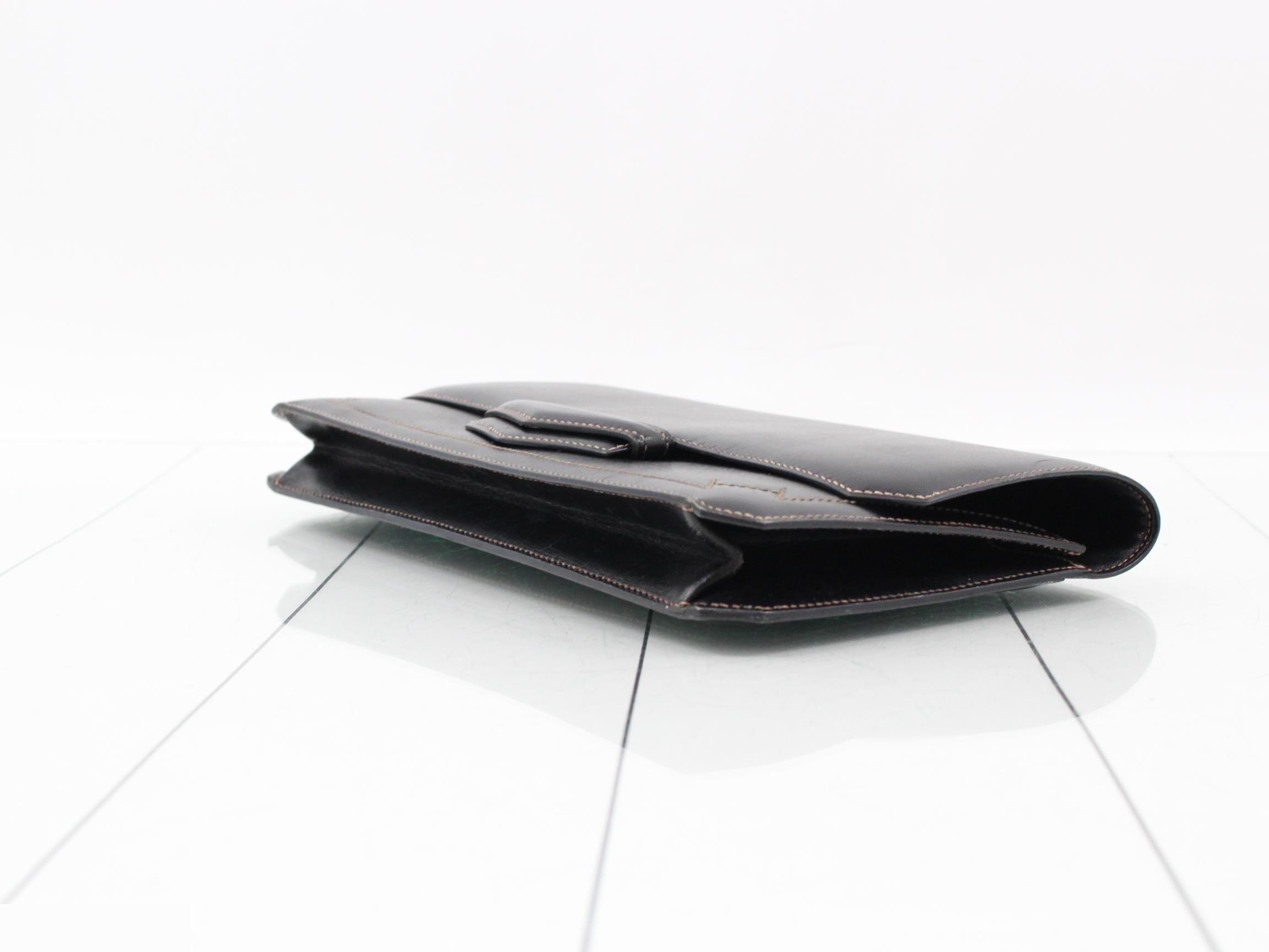 Leather clutch bag — view 6