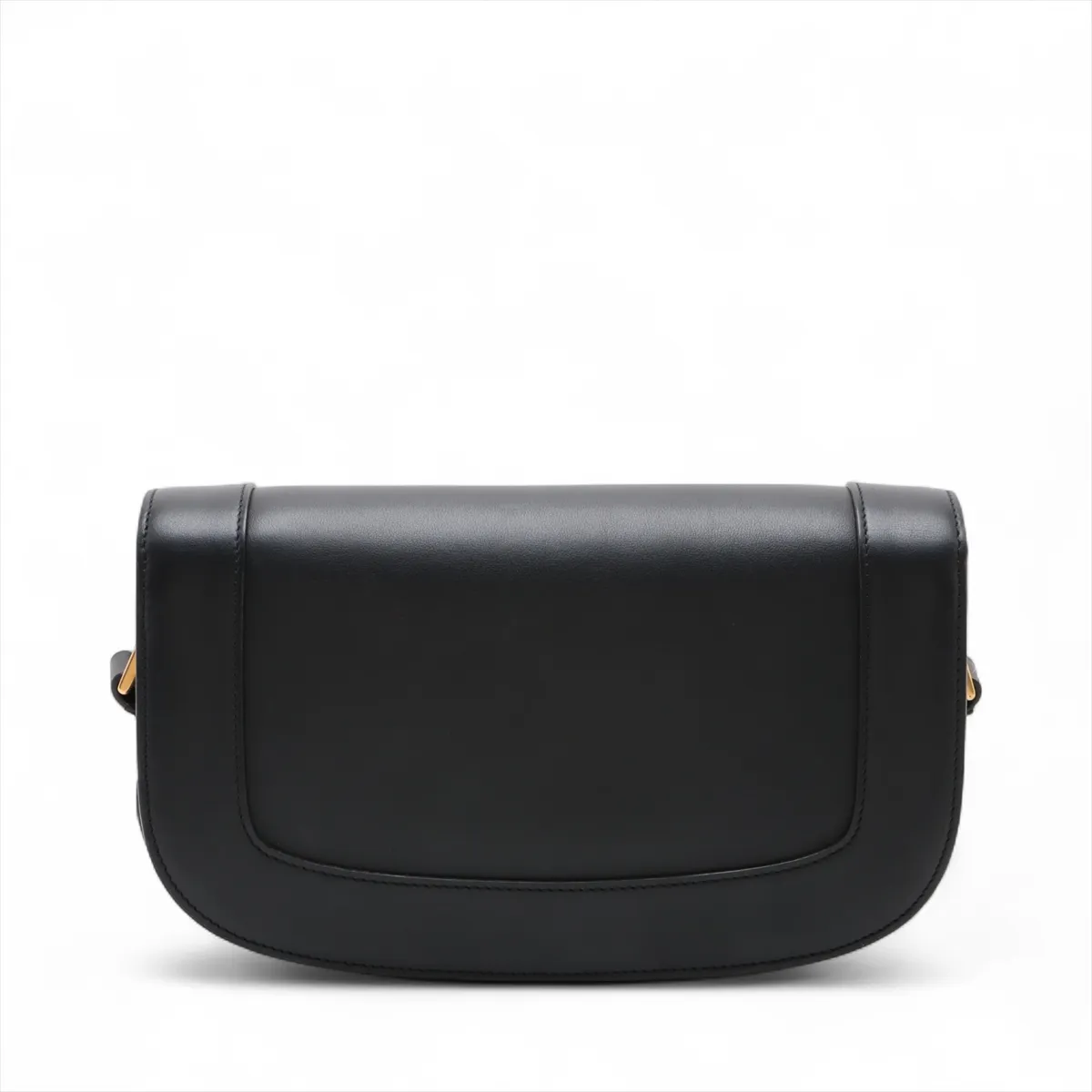 Supervie Leather Shoulder Bag, Black — view 2