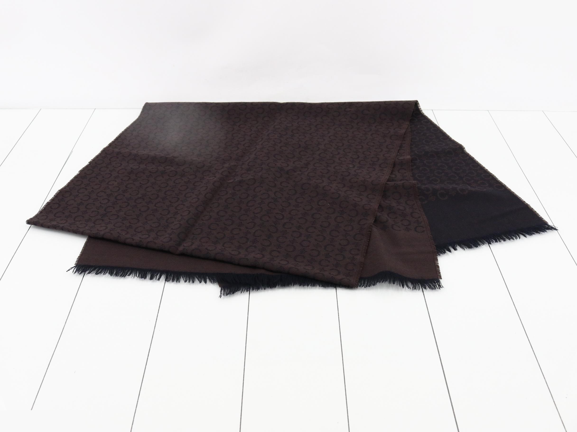 C Macadam Scarf/Stole, Brown/Black — view 3