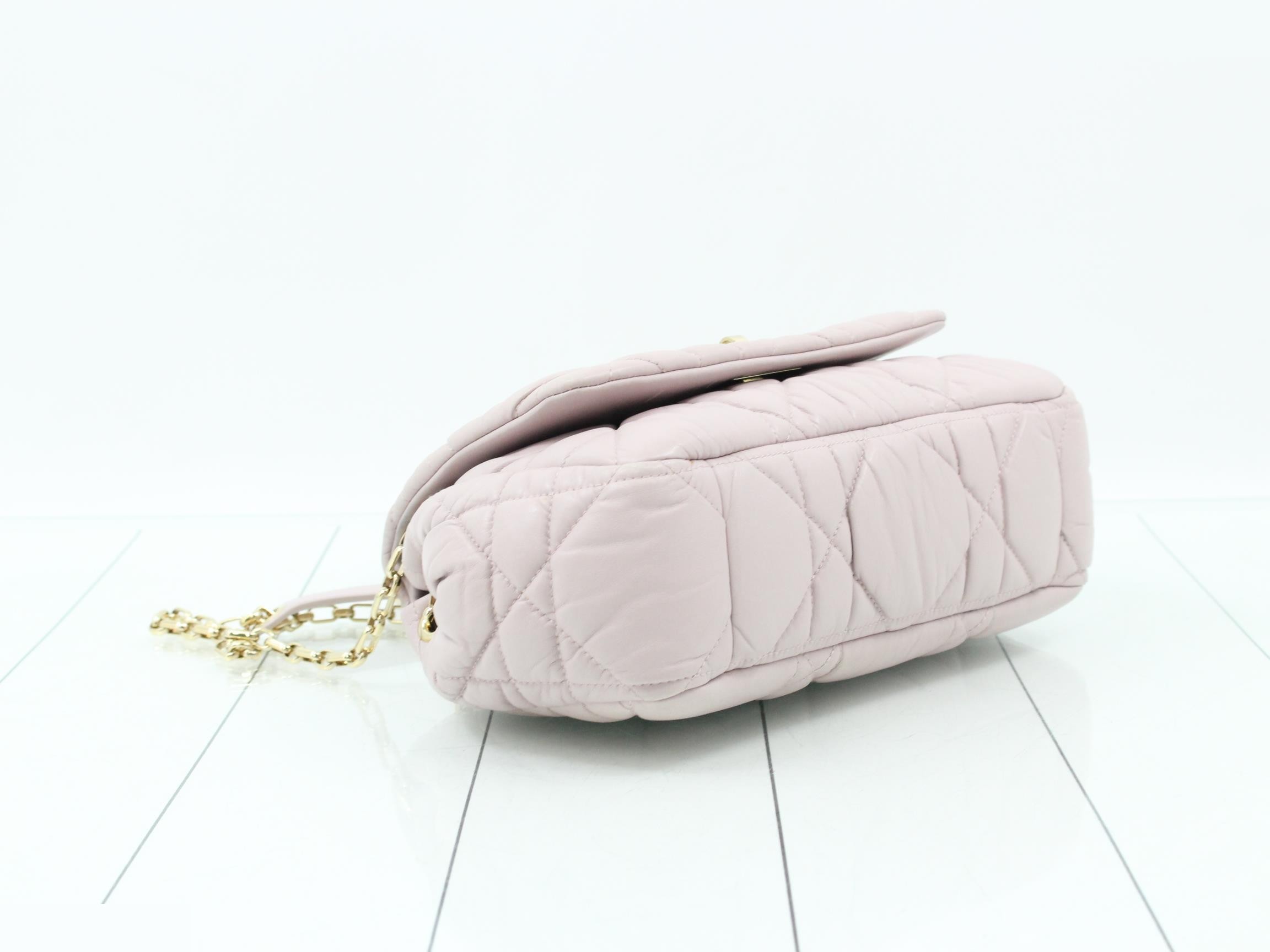 Leather shoulder bag, pink — view 5