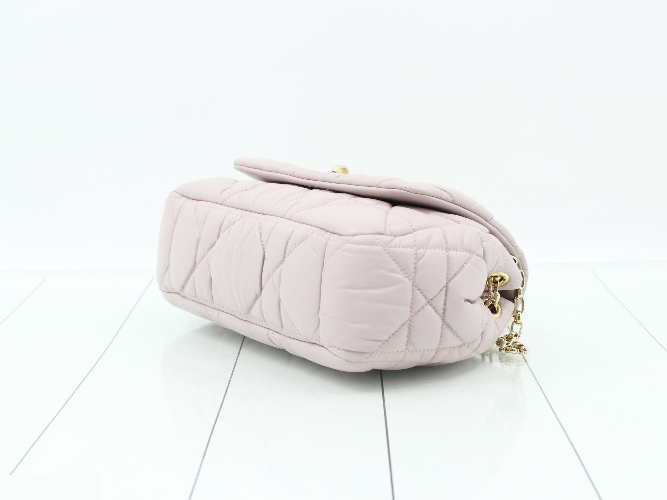 Leather shoulder bag, pink — view 6