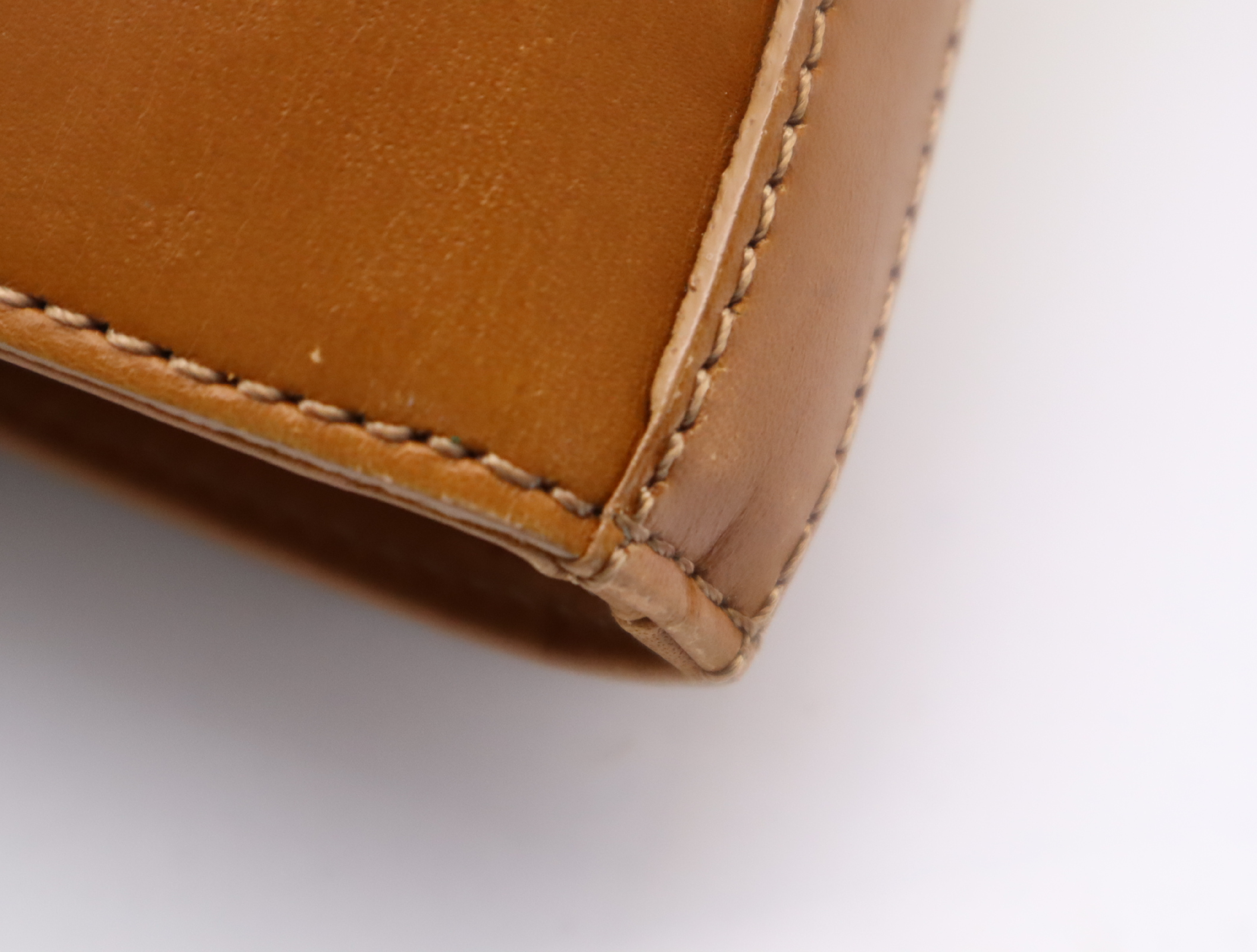 Raffia/Leather Logo Straw Bag, Beige/Brown Handbag — view 12