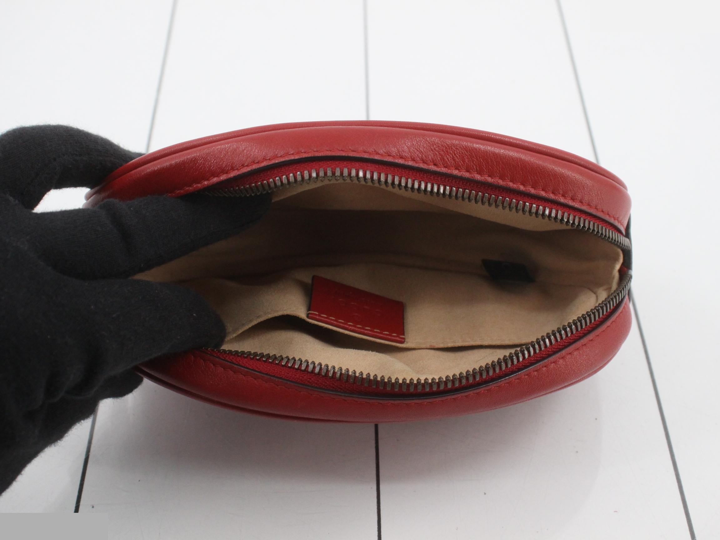 GG Marmont Waist Bag, Red Leather — view 4