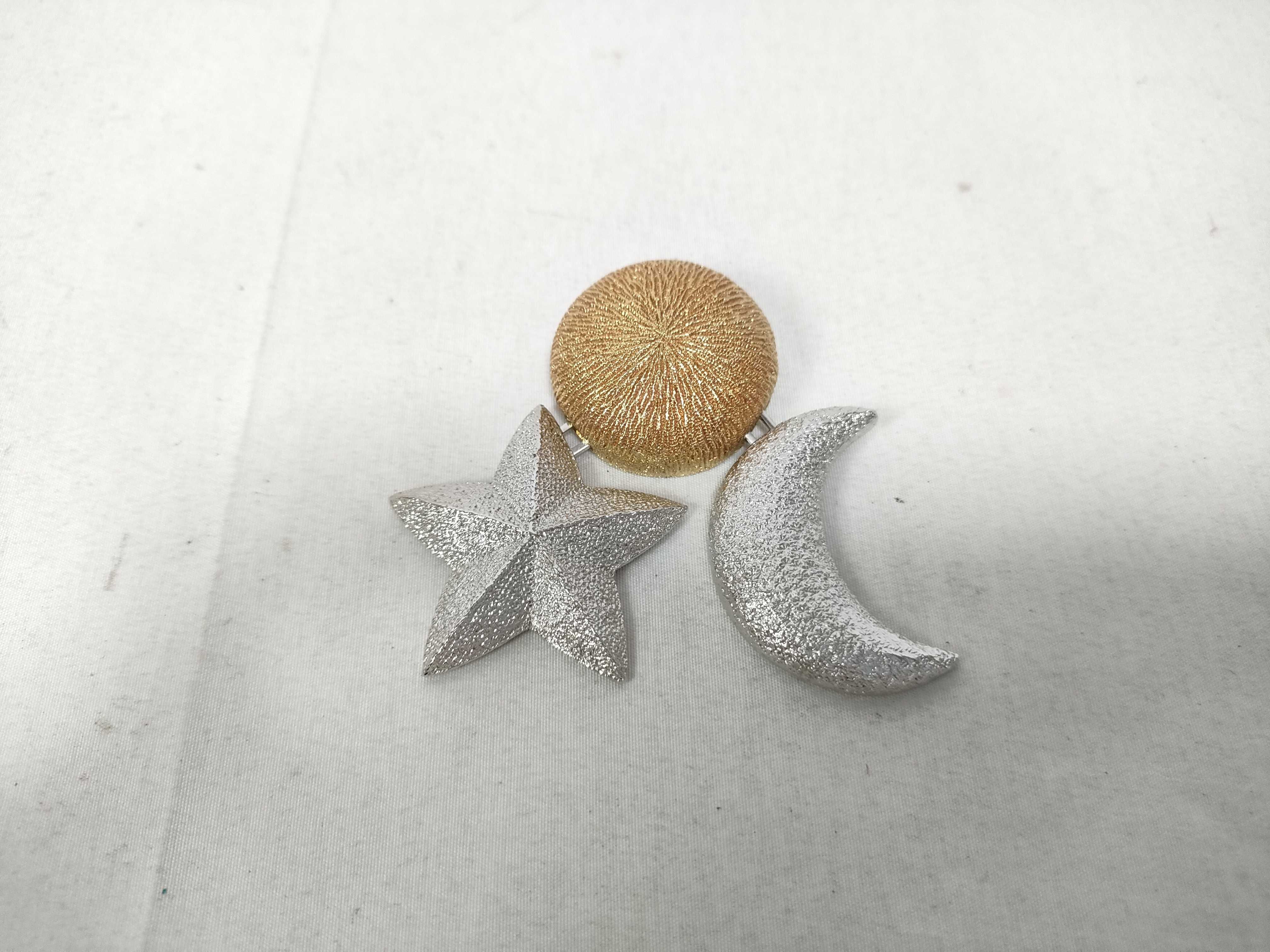 brooch, celestial body design — view 2