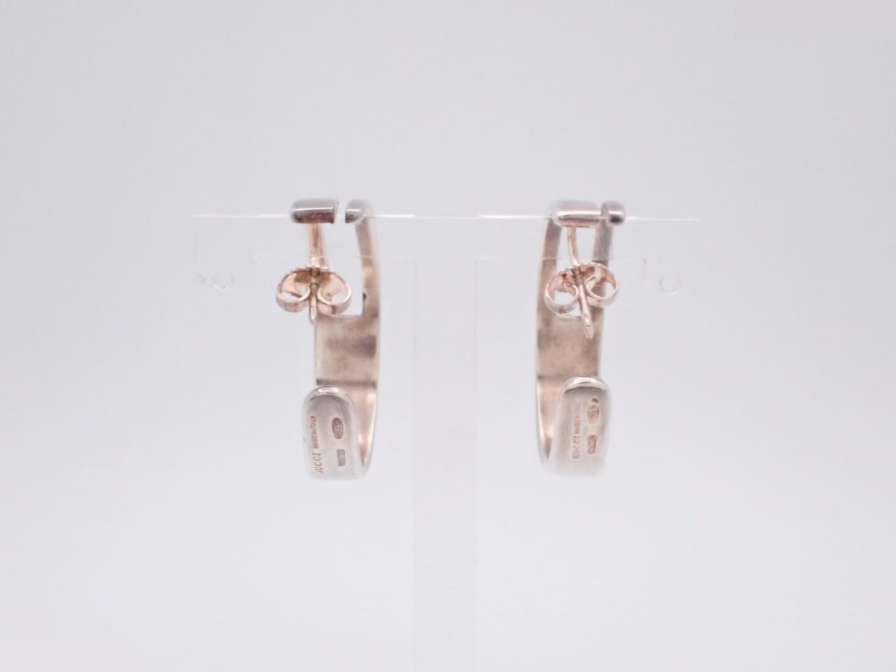 G Hoop Earrings, 925 Sterling Silver, 10.6g — view 2