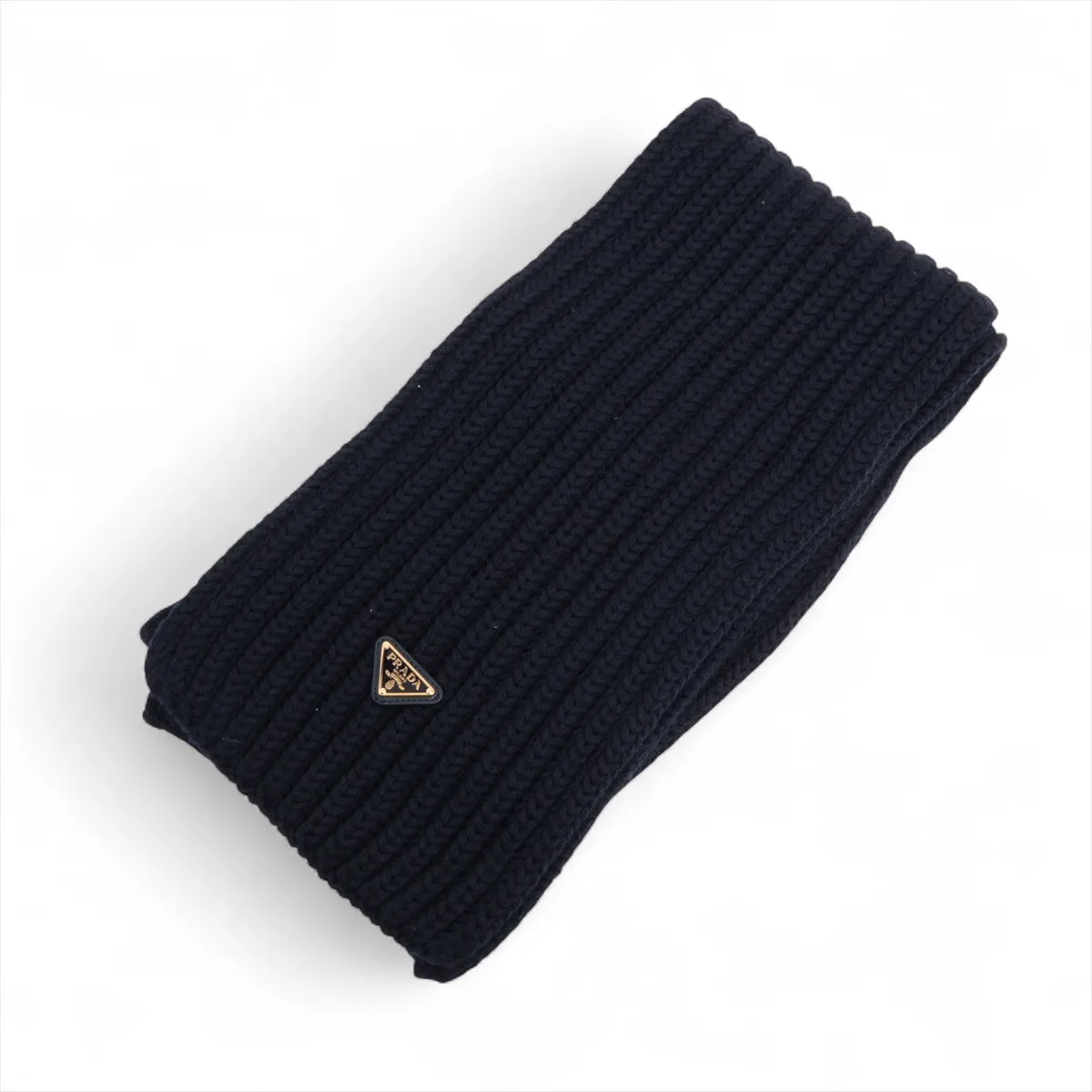 1FS137 Triangle Logo Muffler Wool Navy