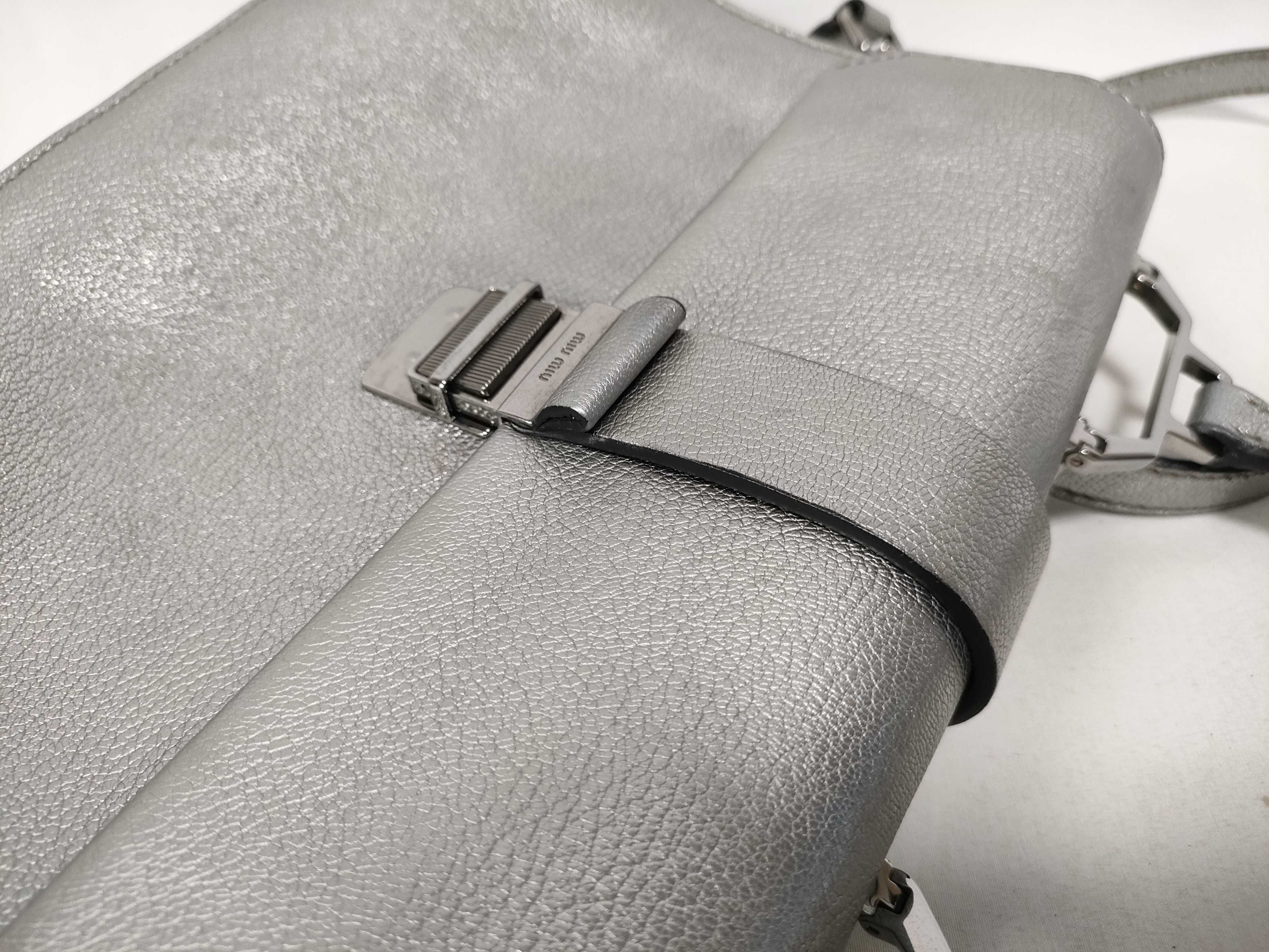2-way handbag, Madras, silver. — view 11