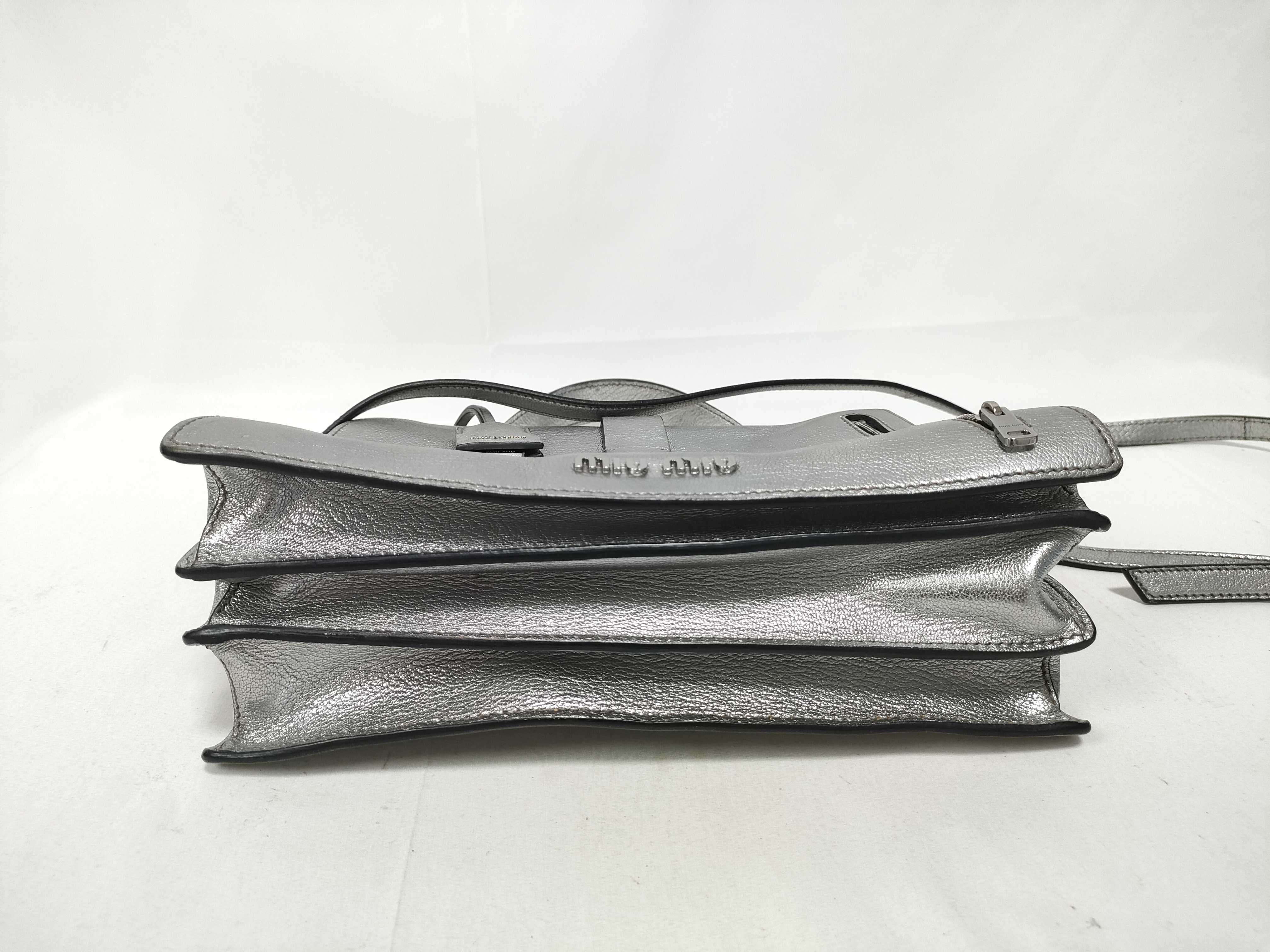 2-way handbag, Madras, silver. — view 3