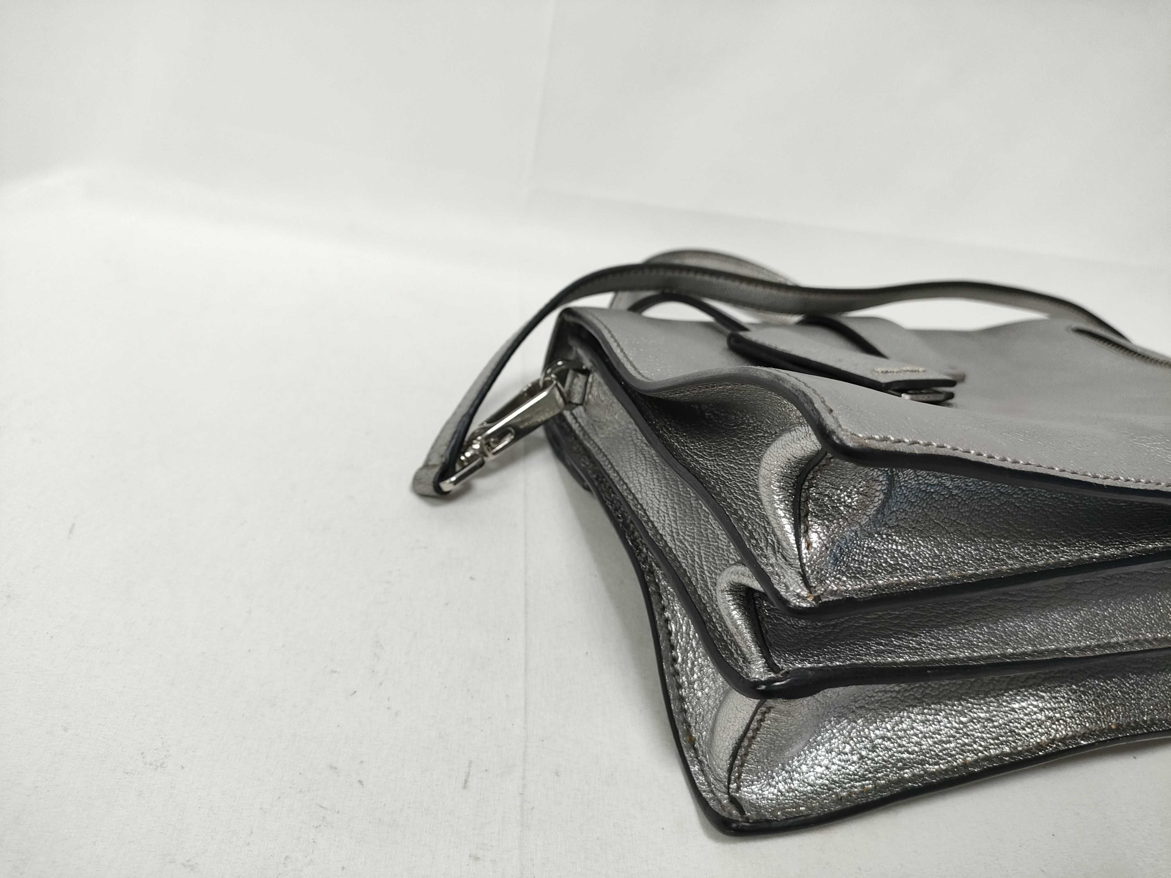 2-way handbag, Madras, silver. — view 5