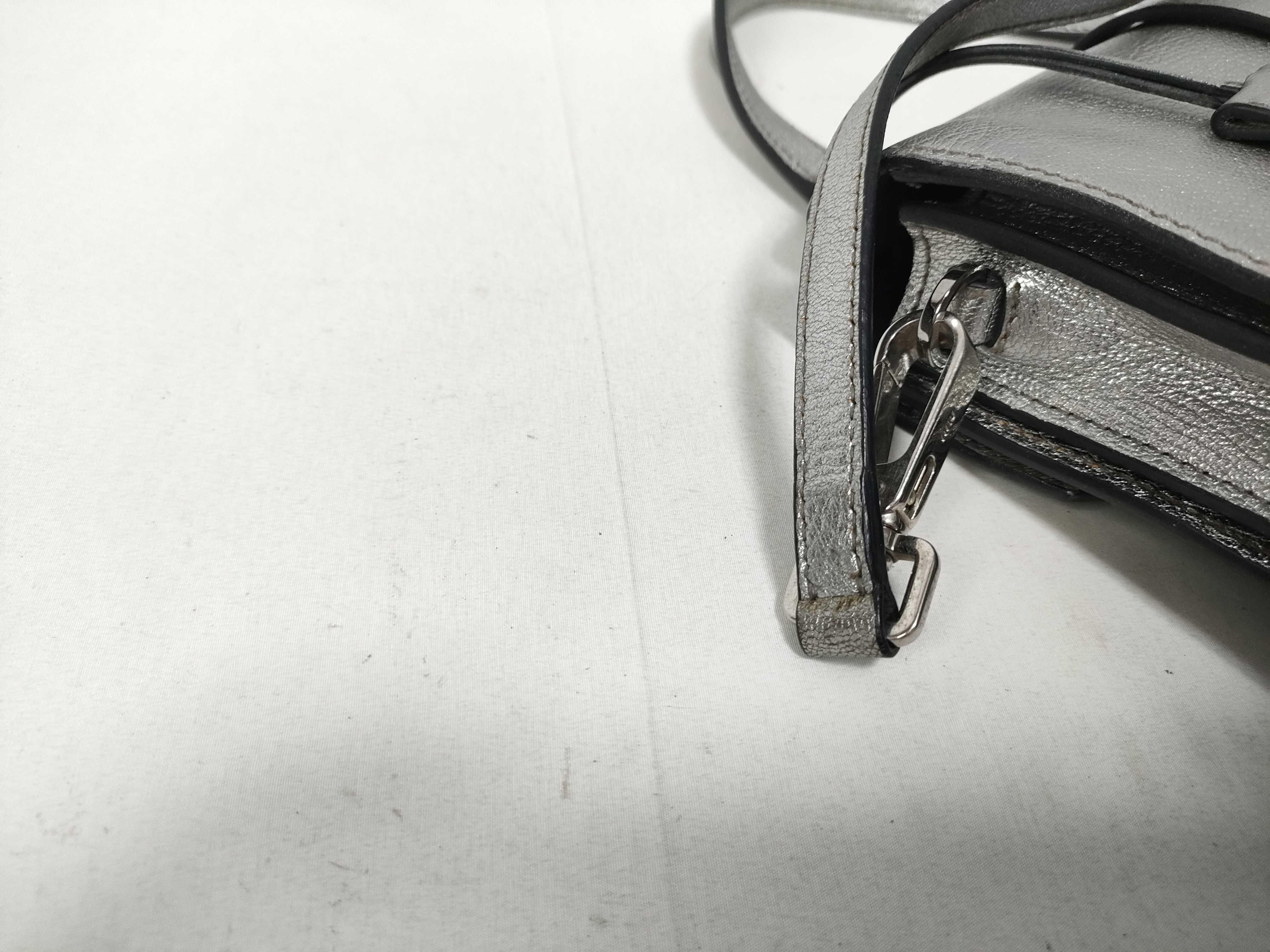 2-way handbag, Madras, silver. — view 6