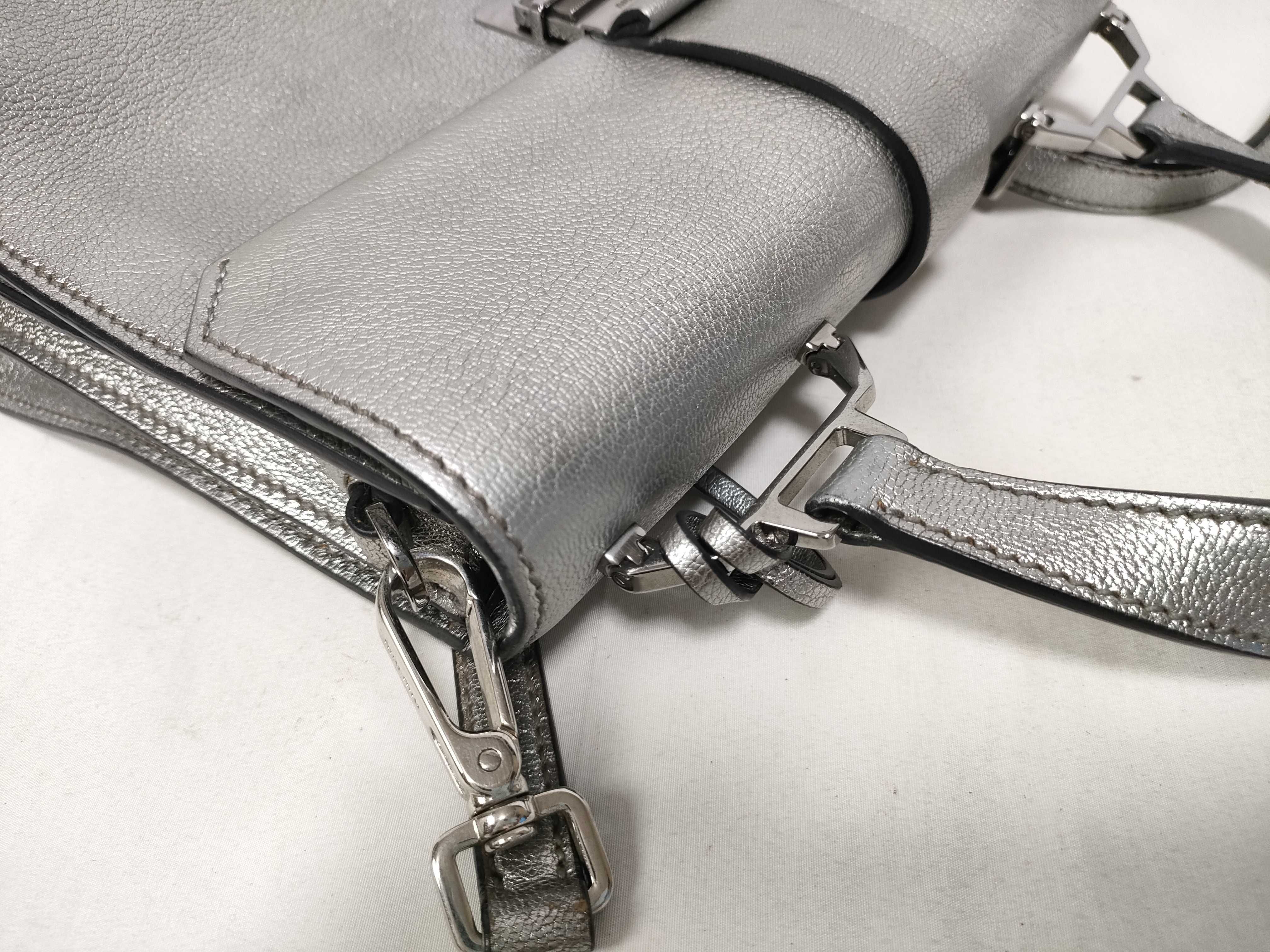 2-way handbag, Madras, silver. — view 9