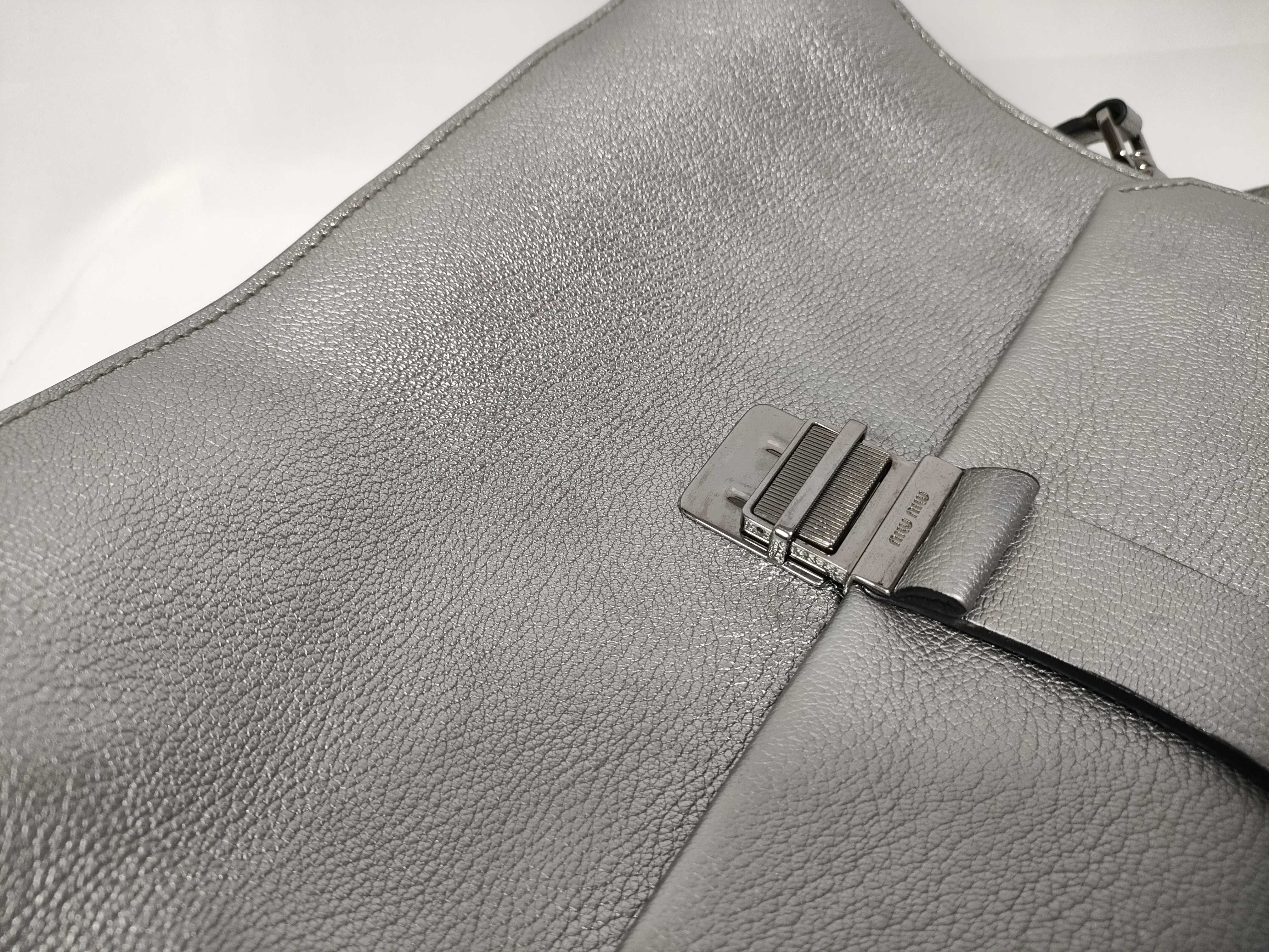 2-way handbag, Madras, silver. — view 10
