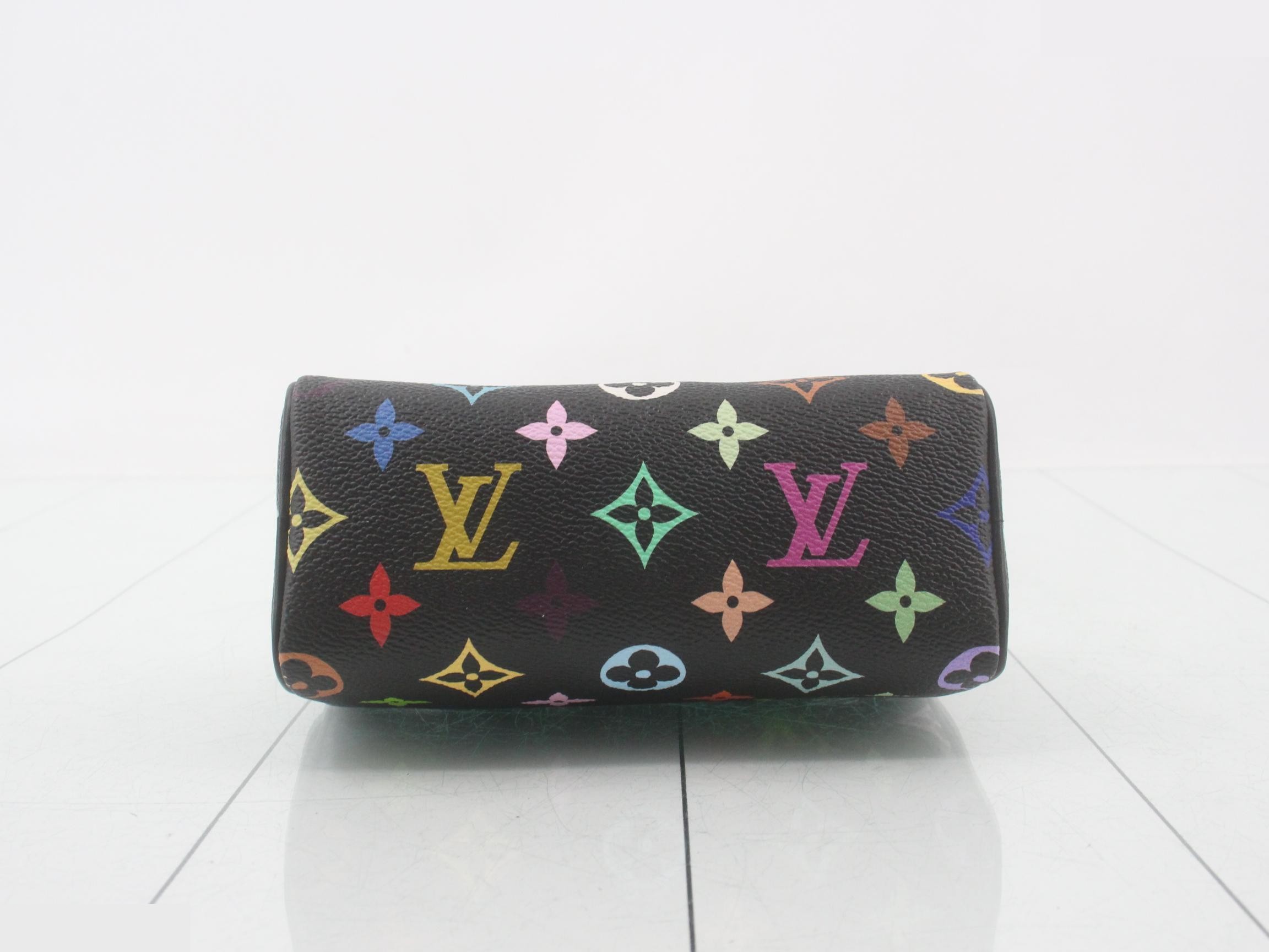 x Takashi Murakami LV x TM Multicolor Nano Speedy Black — view 3