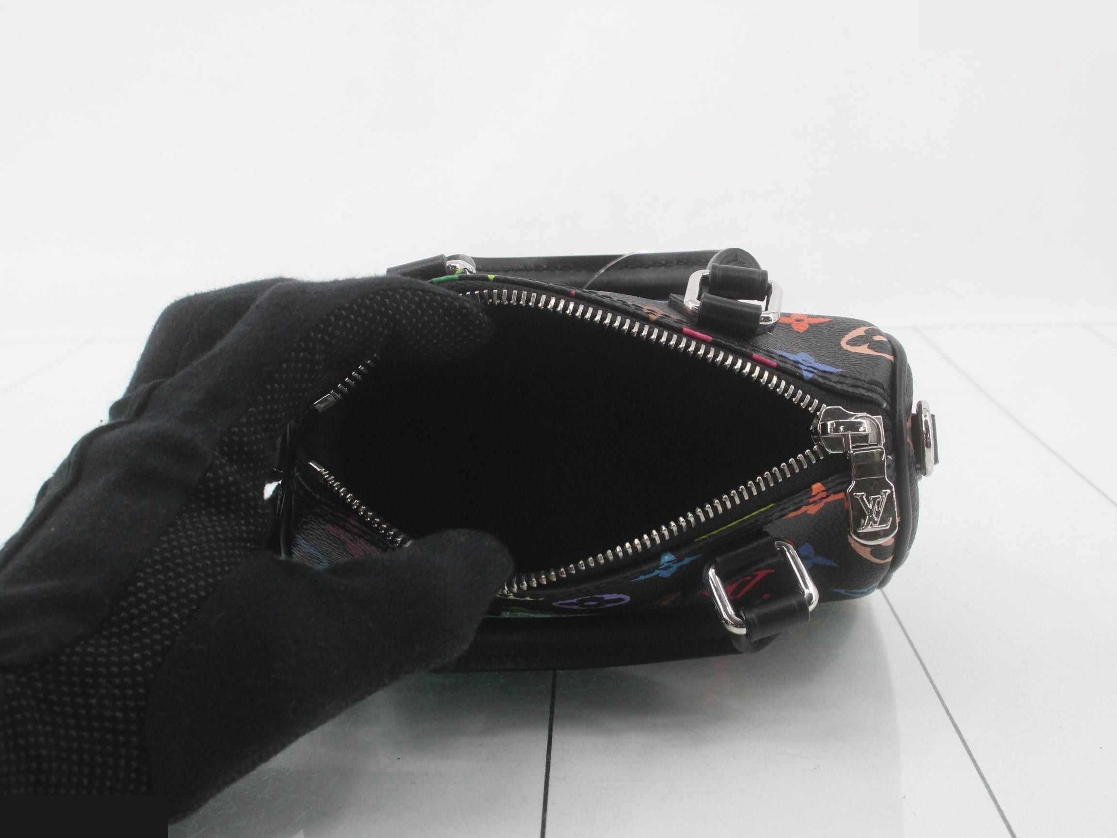 x Takashi Murakami LV x TM Multicolor Nano Speedy Black — view 4