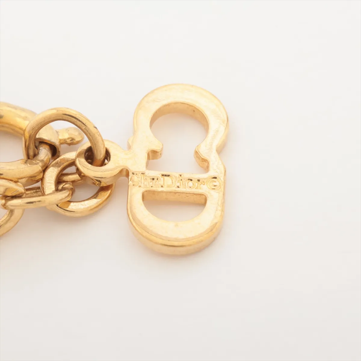 CD logo necklace, GP gold, — view 4