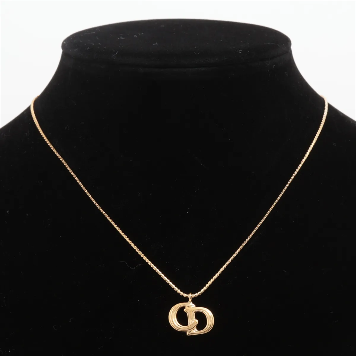 CD logo necklace, GP gold, — view 5