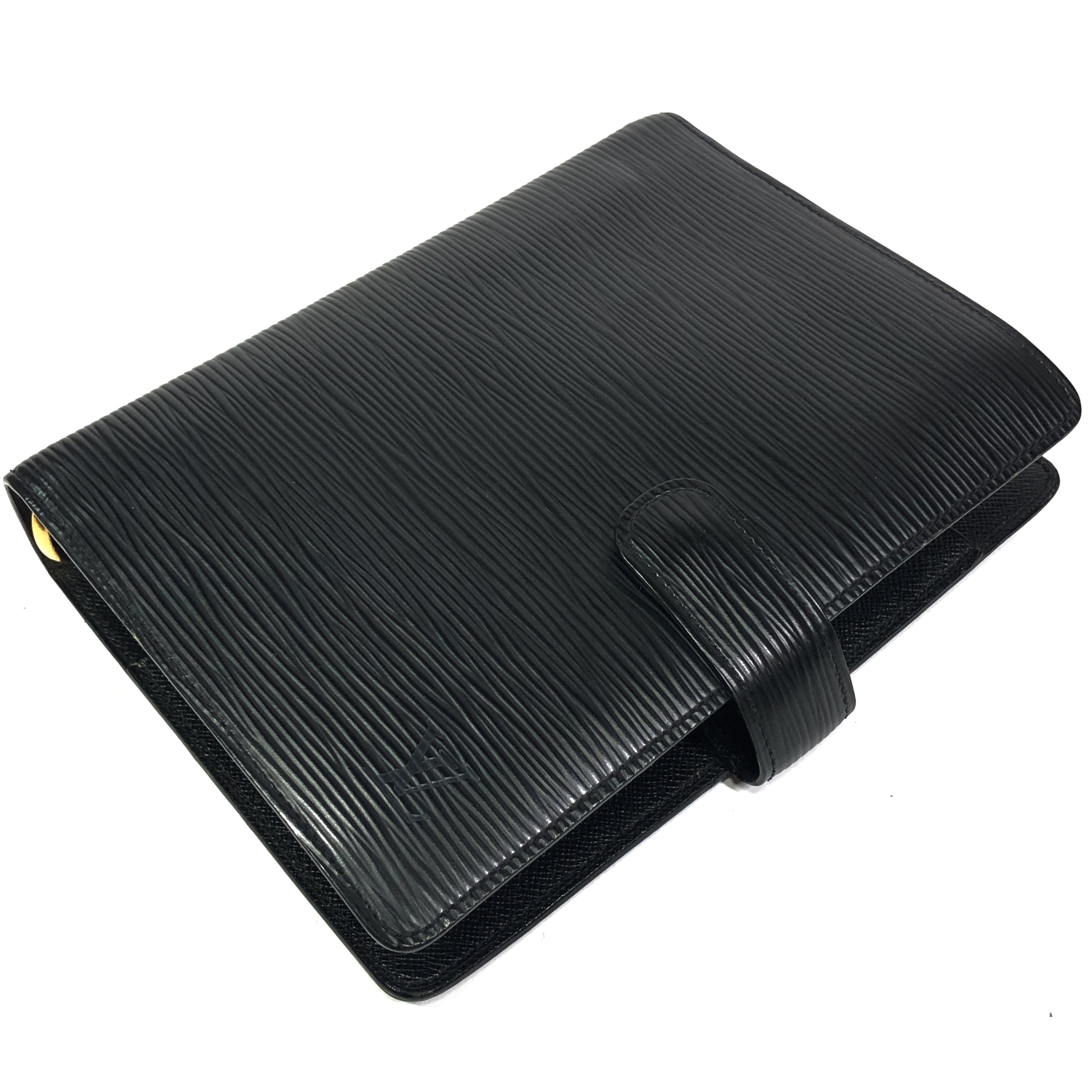 Epi Leather Agenda MM Notebook Cover R20042 Noir SP0011 (No stickiness) - French-made. — view 3